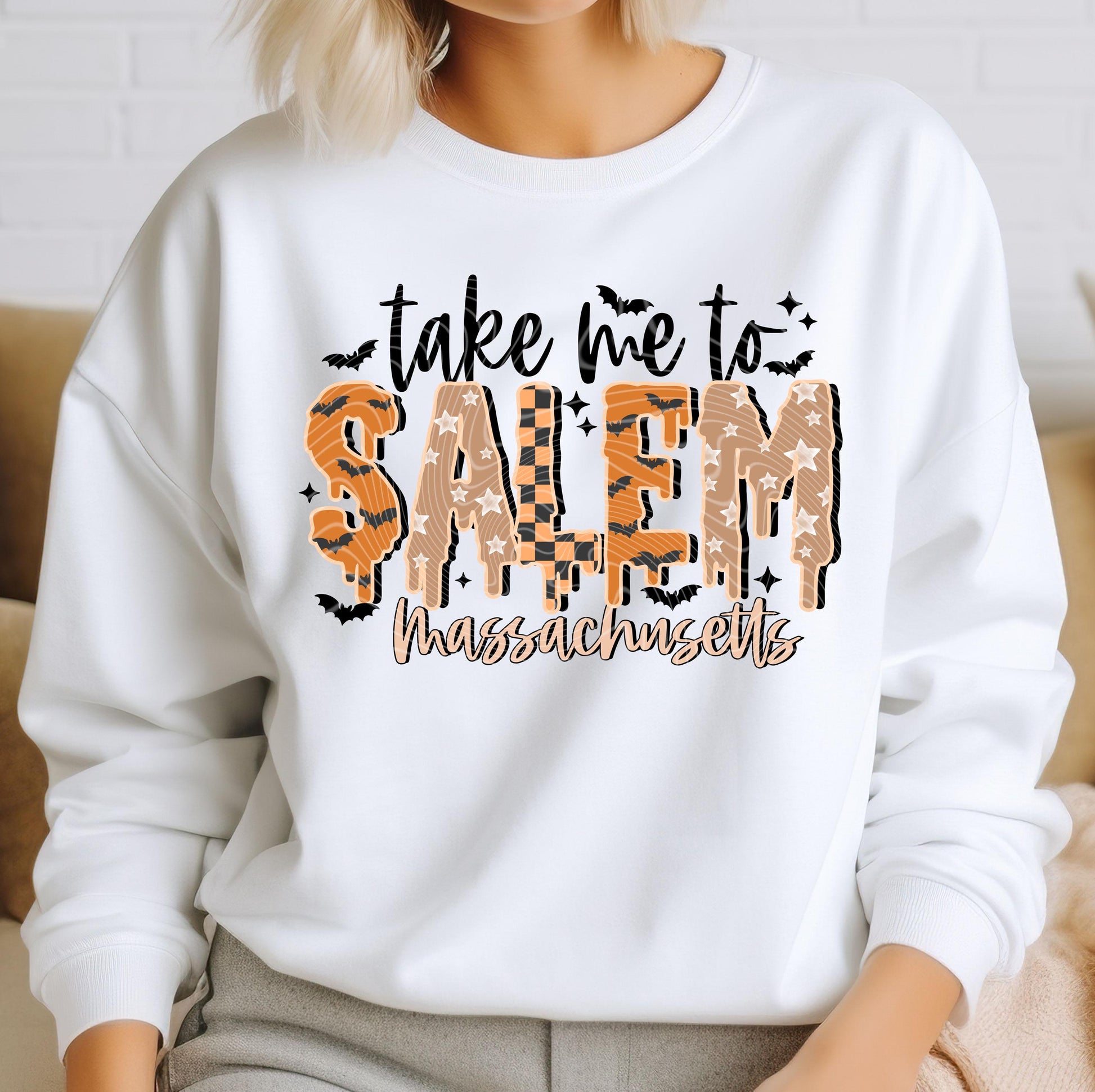 Take Me To Salem Massachusetts DTF Transfers, Fall DTF Transfers Ready For Press, Pumpkin DTF Prints, Autumn Heat Press Transfers, Halloween