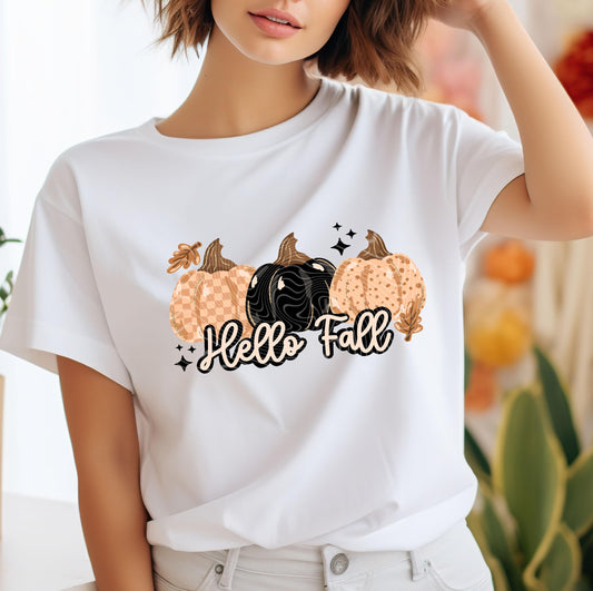 Hello Fall DTF Transfers, Fall DTF Transfers Ready For Press, Pumpkin DTF Prints, Autumn Heat Press Transfers, Ghost Ready To Press, Custom