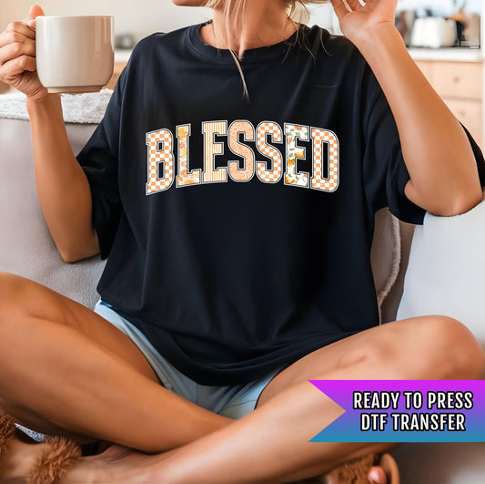 Blessed DTF Transfer Ready For Press, Blessed DTF Prints, Faith DTF Transfer, Heat Press Transfer, Faith Dtf Prints, Christian Dtf Prints