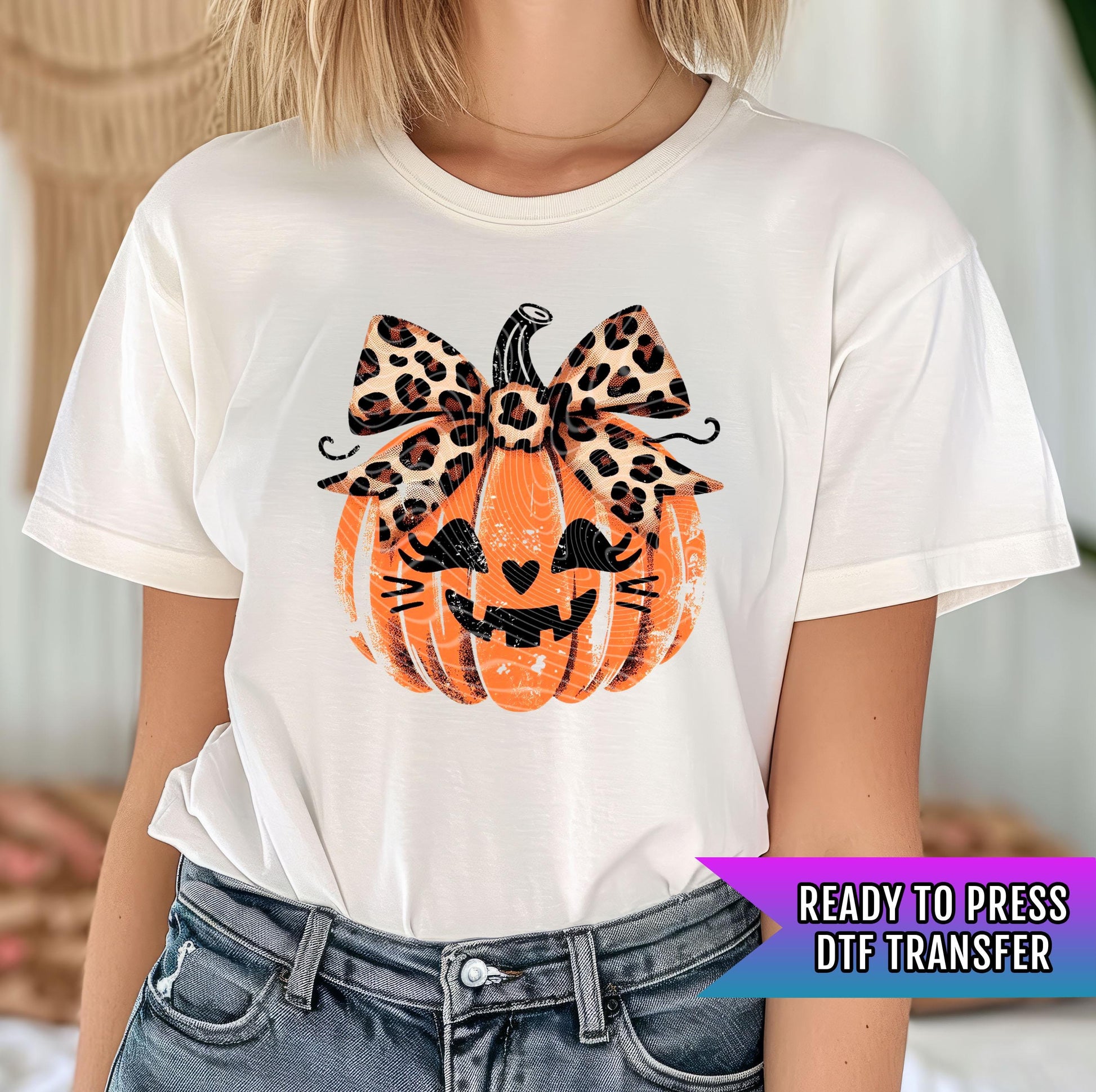 Pumpkin DTF Transfer Ready For Press, Fall DTF Transfer, Autumn DTF Transfer, Pumpkin Heat Press Transfer, Pumpkin Spice Season, Halloween