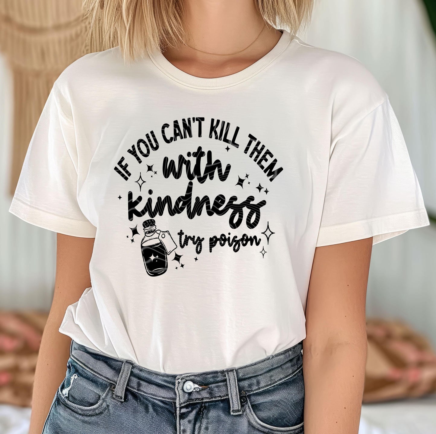 Kill Them With Kindness DTF Transfer Ready For Press, DTF Prints, Sarcastic Transfer, Heat Press Transfers, Direct To Film, Custom DTF Print