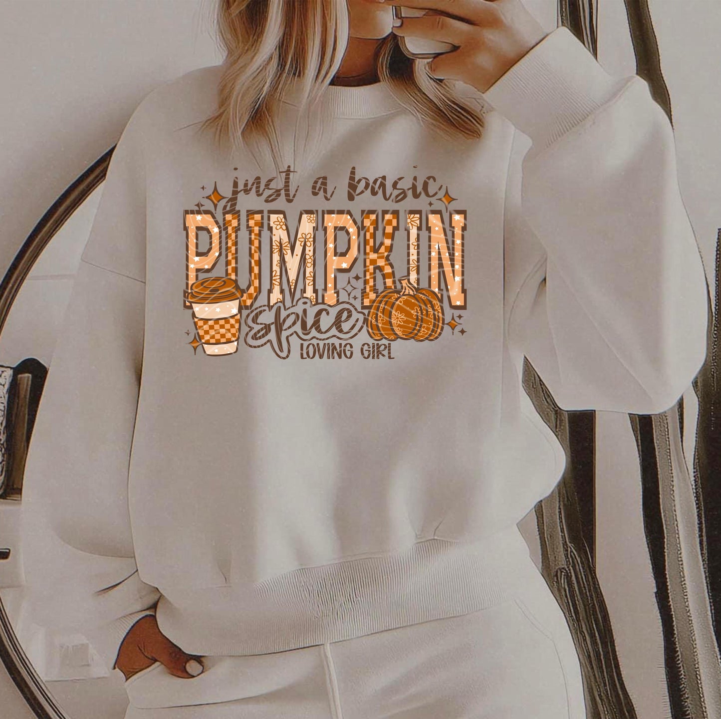 Pumpkin Spice DTF Transfers, Fall DTF Transfers Ready For Press, Pumpkin DTF Prints, Autumn Heat Press Transfers, Halloween Dtf Transfer