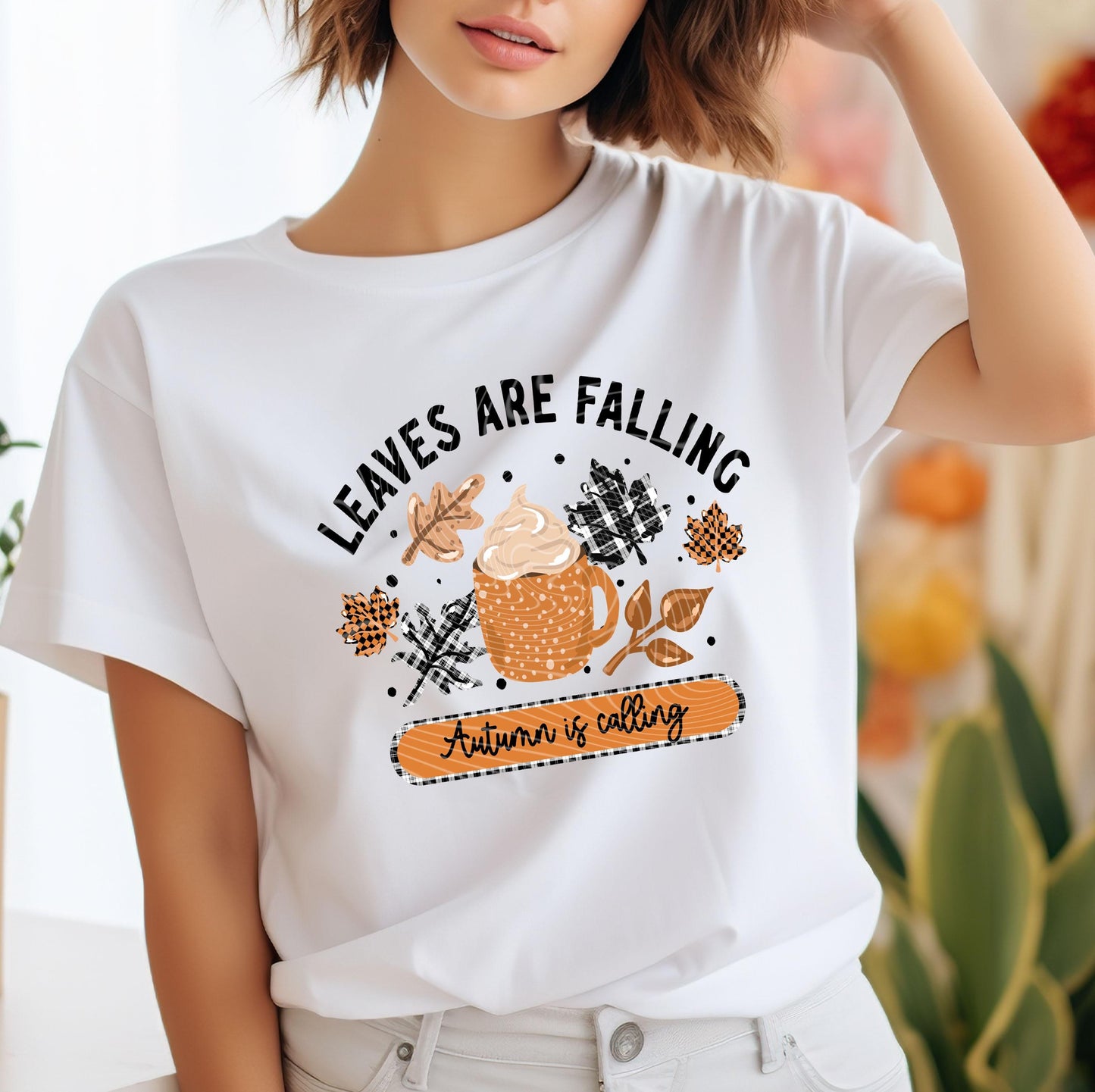 Leaves Are Falling DTF Transfers, Fall DTF Transfers Ready For Press, Pumpkin DTF Prints, Autumn Heat Press Transfers, Direct to Film