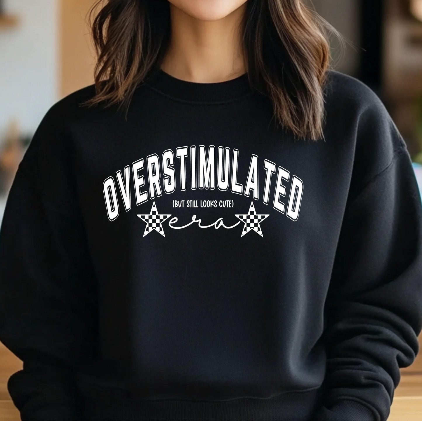 Overstimulated But Still Looks Cute Era DTF Transfer Ready For Press, Adult DTF Print, Heat Press Transfer, Custom Transfers, Direct To Film