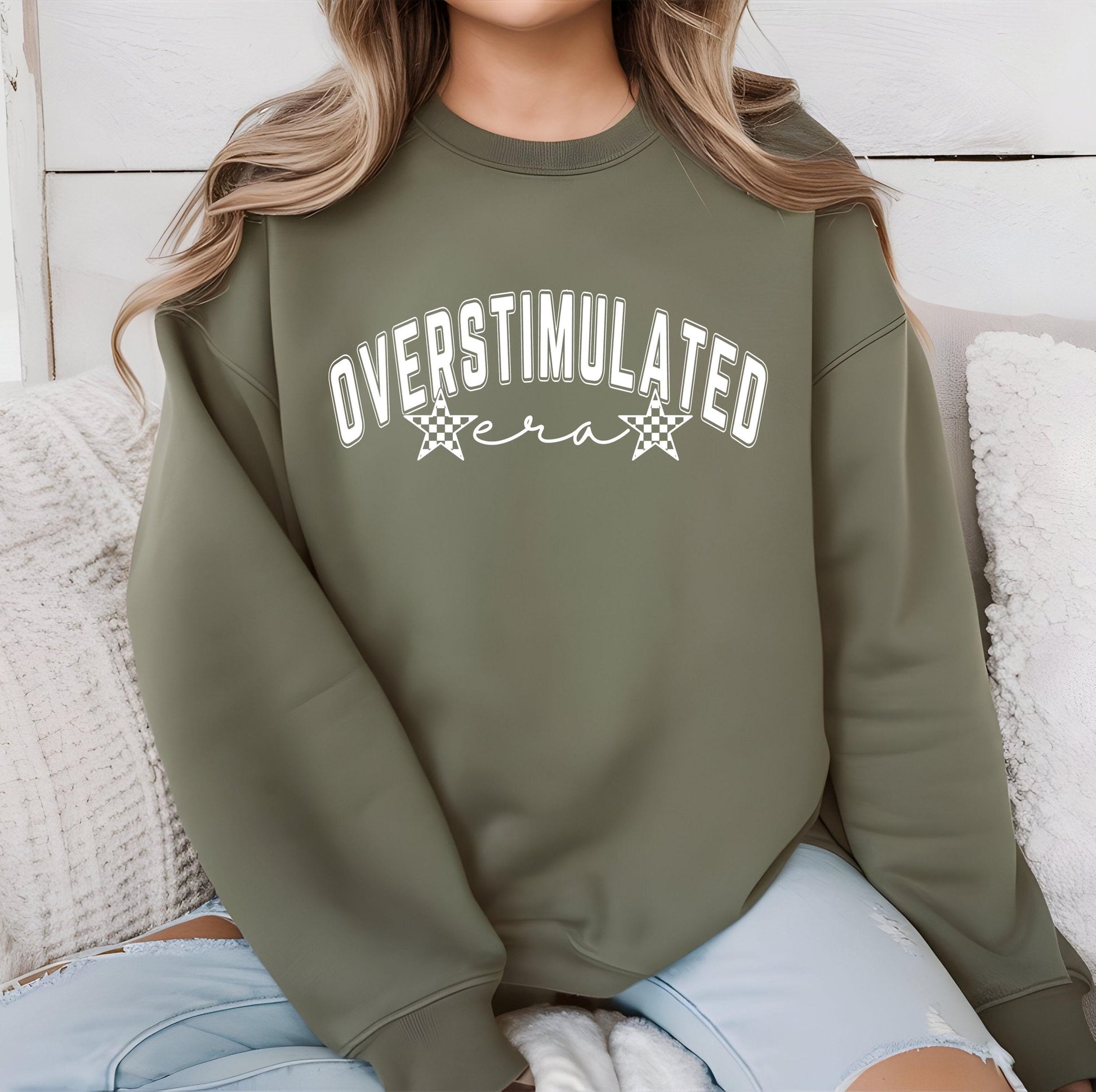 Overstimulated Era DTF Transfer Ready For Press, Adult DTF Print, Heat Press Transfer, Custom Transfers, Direct To Film, Sarcastic Transfer
