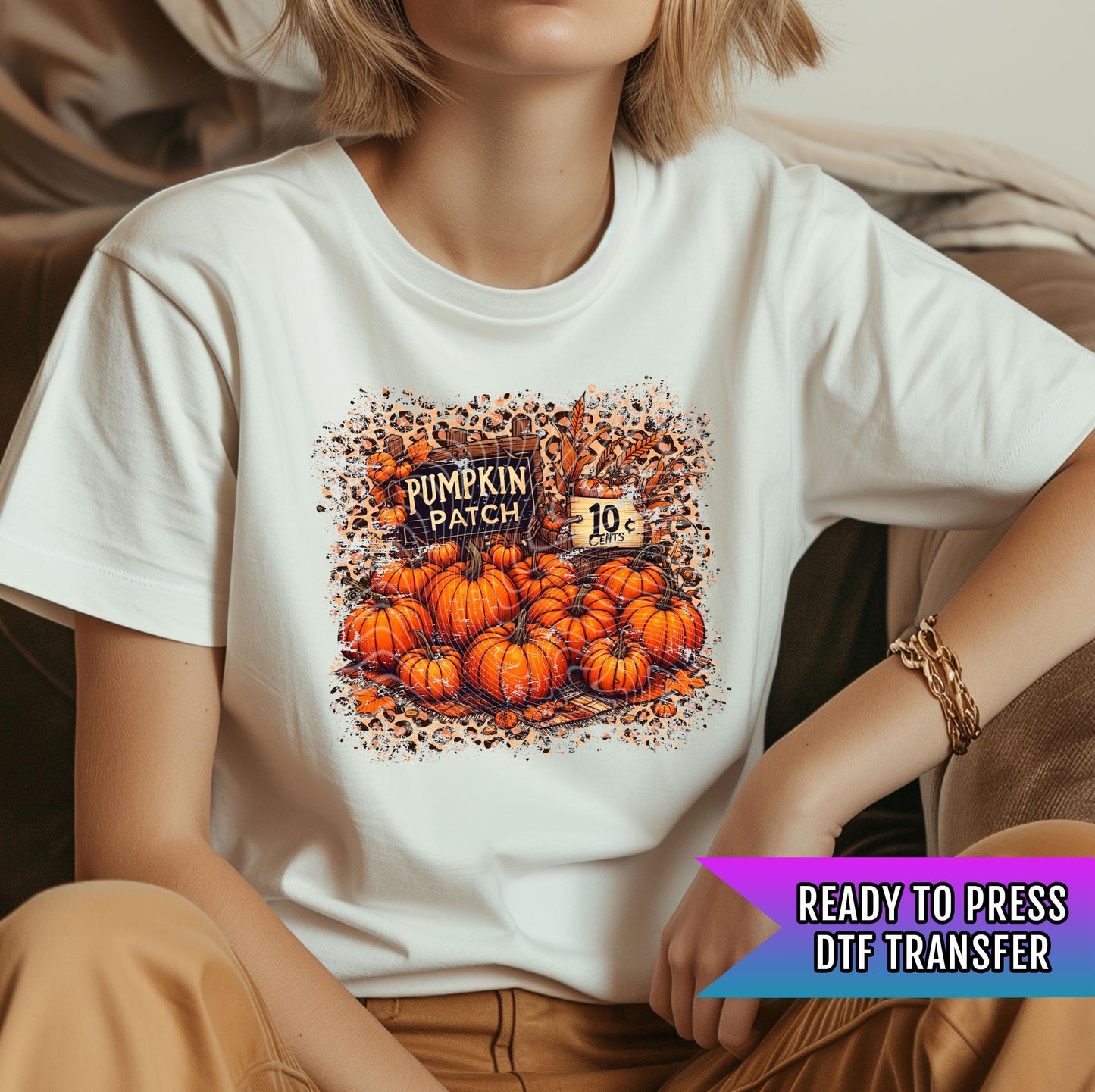 Pumpkin Patch DTF Transfer Ready For Press, Fall DTF Transfer, Autumn DTF Transfer, Pumpkin Heat Press Transfer, Pumpkin Spice Season Dtf