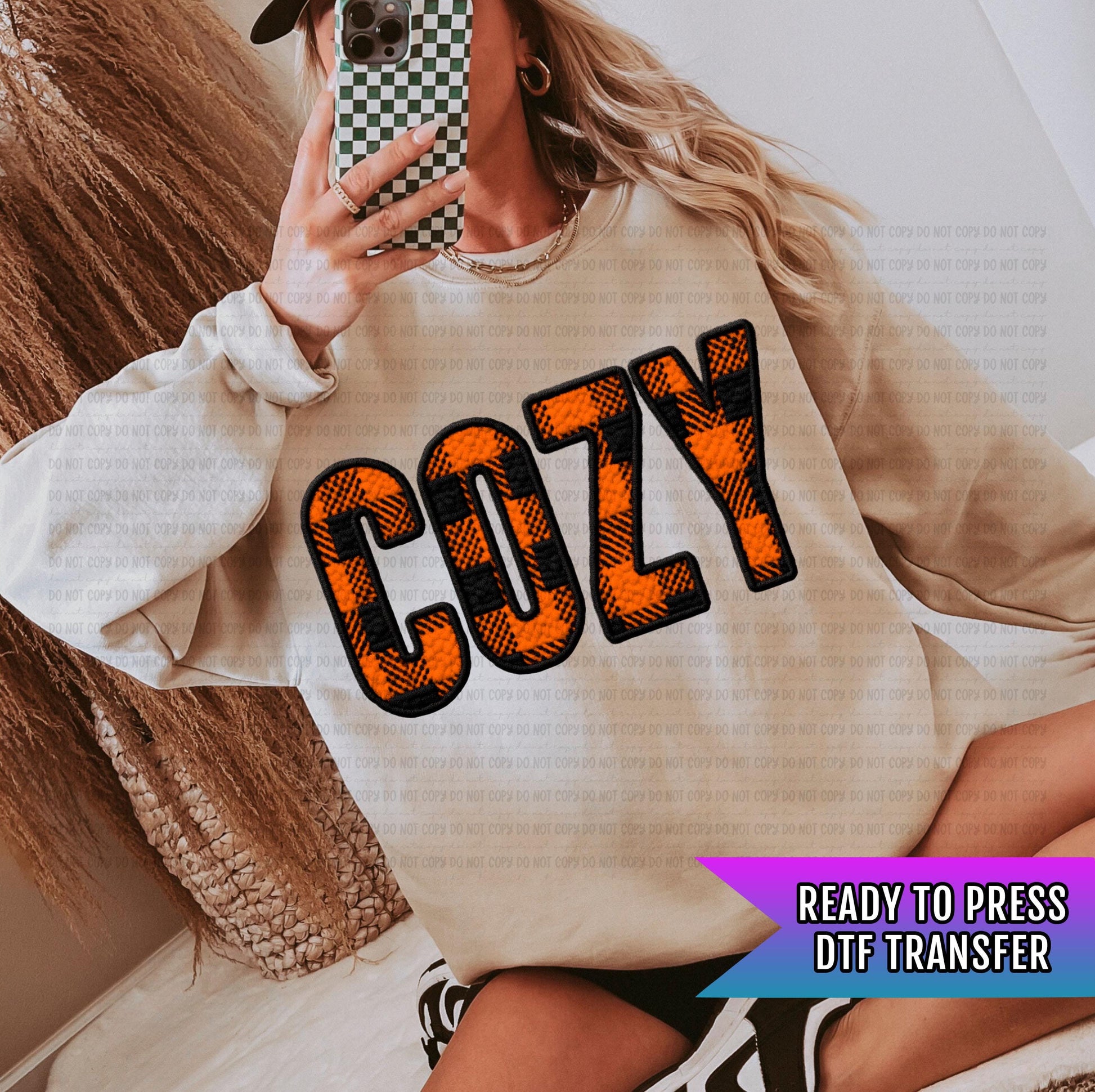 Cozy Fall DTF Transfer Ready For Press, Fall DTF Transfers, Autumn DTF Transfer, Retro Fall Transfers, Fall Vibes Transfers, Custom Transfer