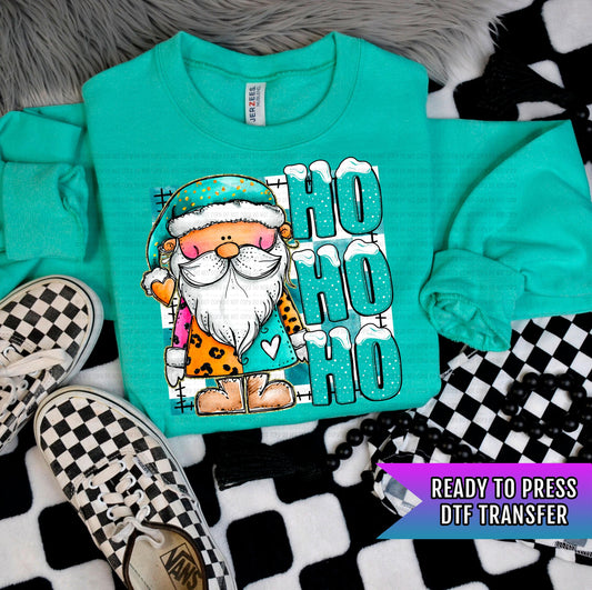 HoHoHo Santa DTF Transfers Ready For Press, Christmas DTF Prints, Heat Press Transfers, Direct To Film, Christmas Transfers, Custom Transfer