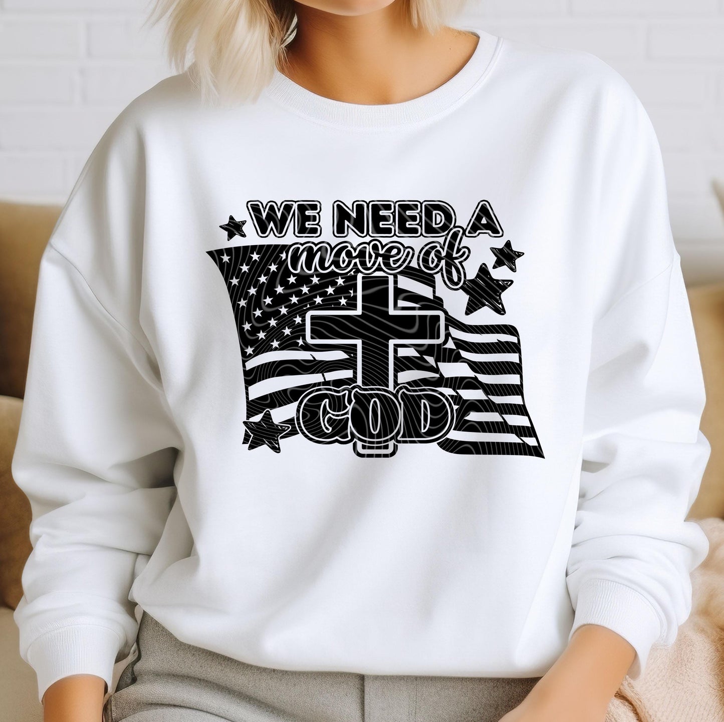 We Need a Move Of God DTF Transfer, Christian DTF Transfers Ready For Press, Christian DTF Print, Direct To Film, Custom Transfer, Religious