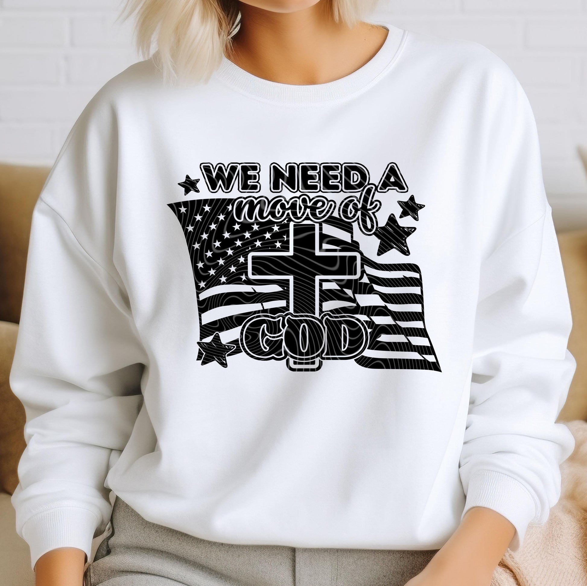 We Need a Move Of God DTF Transfer, Christian DTF Transfers Ready For Press, Christian DTF Print, Direct To Film, Custom Transfer, Religious