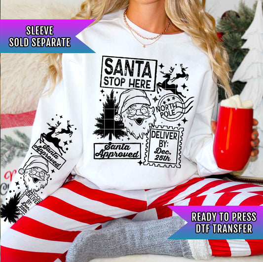 Christmas Delivery DTF Transfer Ready For Press, Christmas DTF Print, Heat Press Transfer, Winter Dtf, Direct To Film,Christmas DTF Transfer