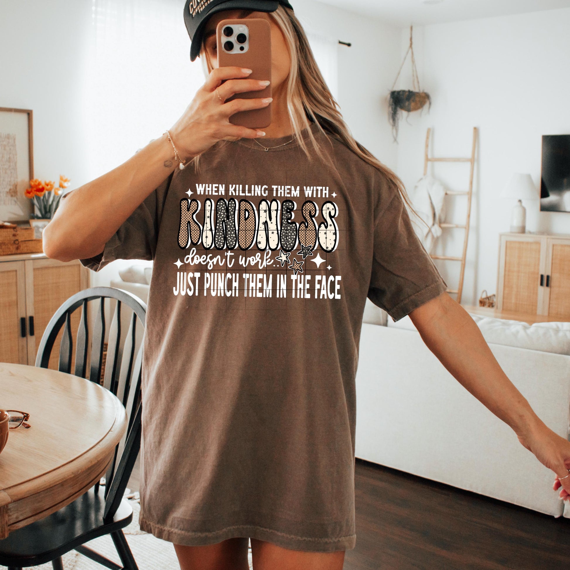 Killing Them With Kindness DTF Transfer Ready For Press, Sarcastic DTF Print, Heat Press Transfer, Direct To Film, Funny DTF Print, Custom