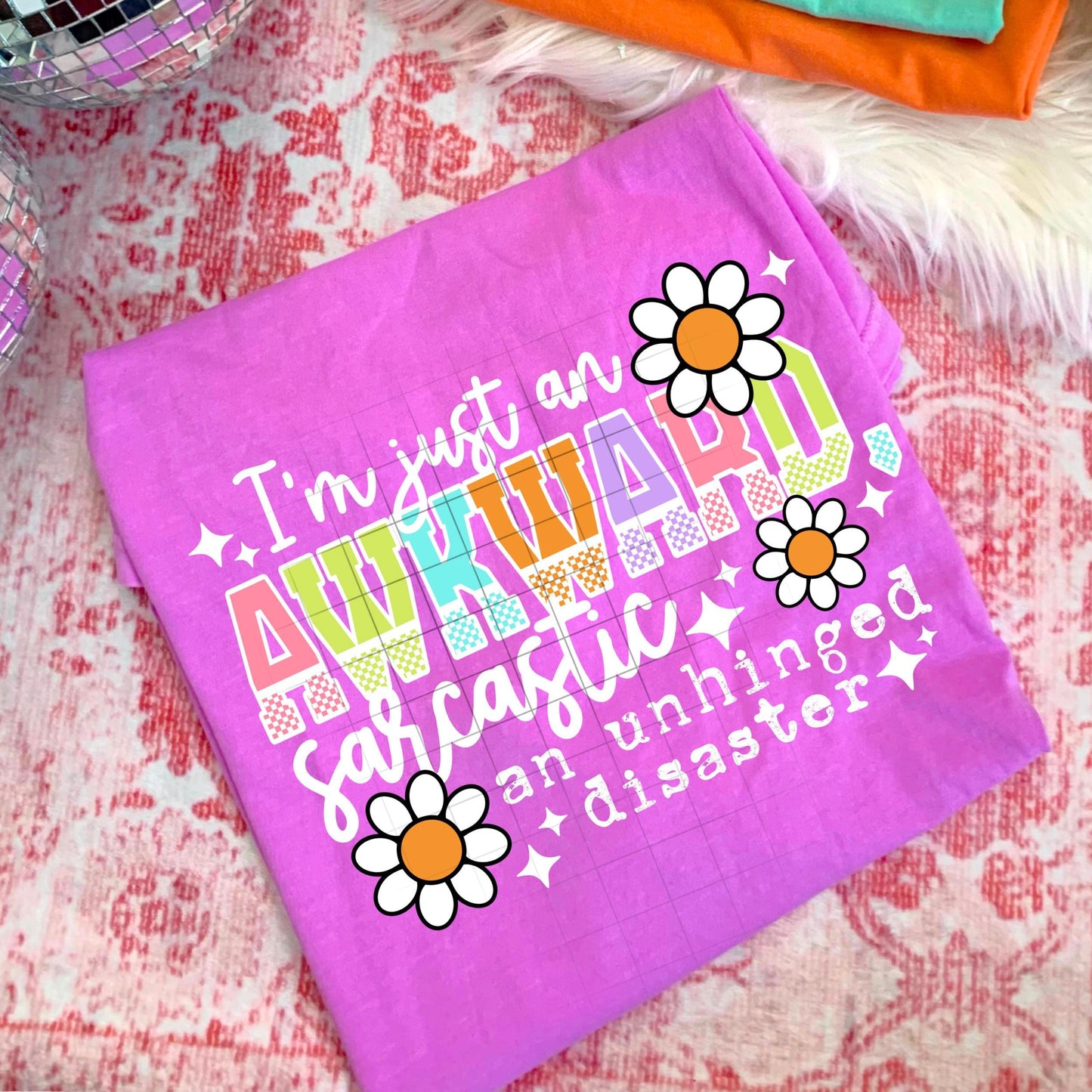 Awkward And Sarcastic DTF Transfer Ready For Press, Sarcastic DTF Print, Heat Press Transfer, Direct To Film, Funny DTF Print, Custom Dtf