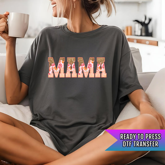Mama Fall DTF Transfer Ready For Press, Mother DTF Print, Heat Press Transfer, Fall Transfer, Direct To Film, Mom DTF Print, Mama Transfers