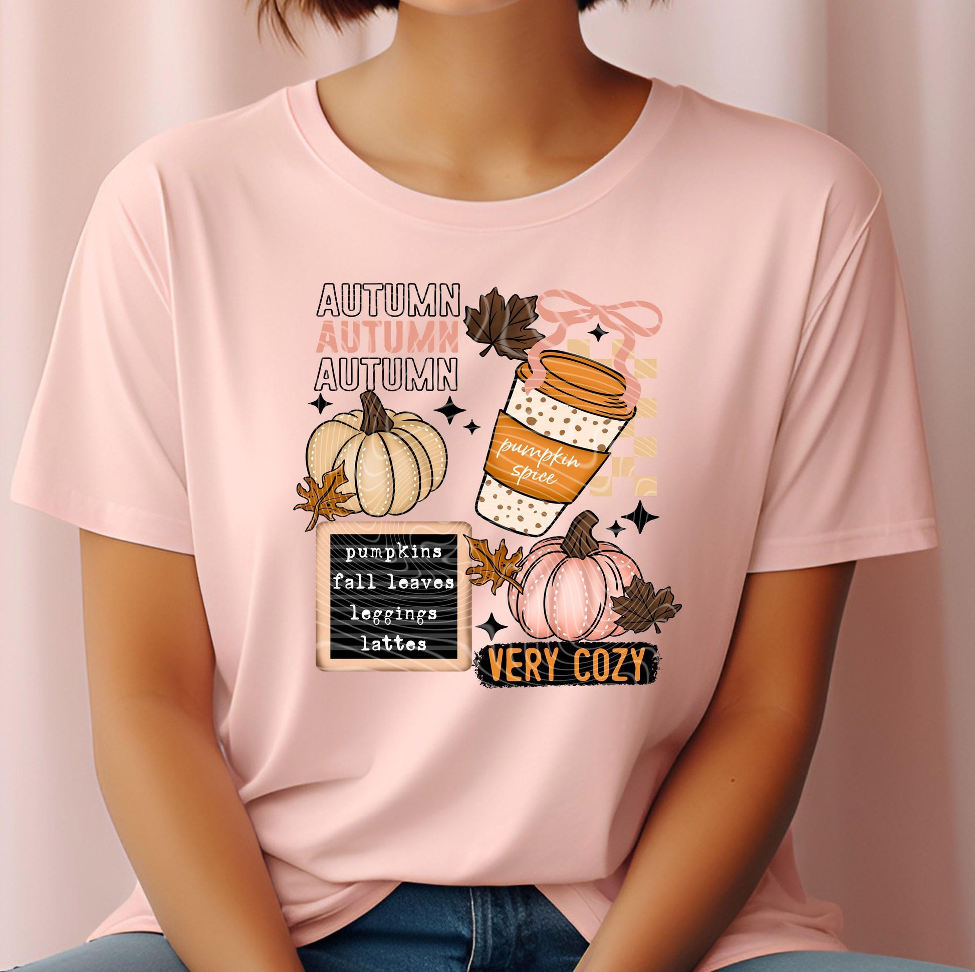 Autumn DTF Transfer Ready For Press, Fall DTF Transfer, Thanksgiving DTF Transfer, Pumpkin Spice Heat Press Transfer, Custom Dtf Transfers