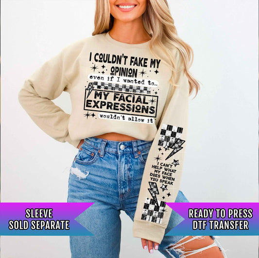 Facial Expressions DTF Transfer Ready For Press, DTF Print, Heat Press Transfer, Direct To Film, Sarcastic Dtf, Funny DTF Print, Custom Dtf