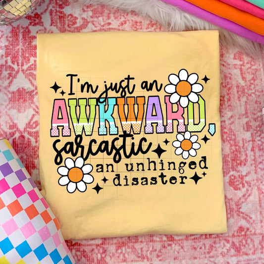 Awkward And Sarcastic DTF Transfer Ready For Press, Sarcastic DTF Print, Heat Press Transfer, Direct To Film, Funny DTF Print, Custom Dtf