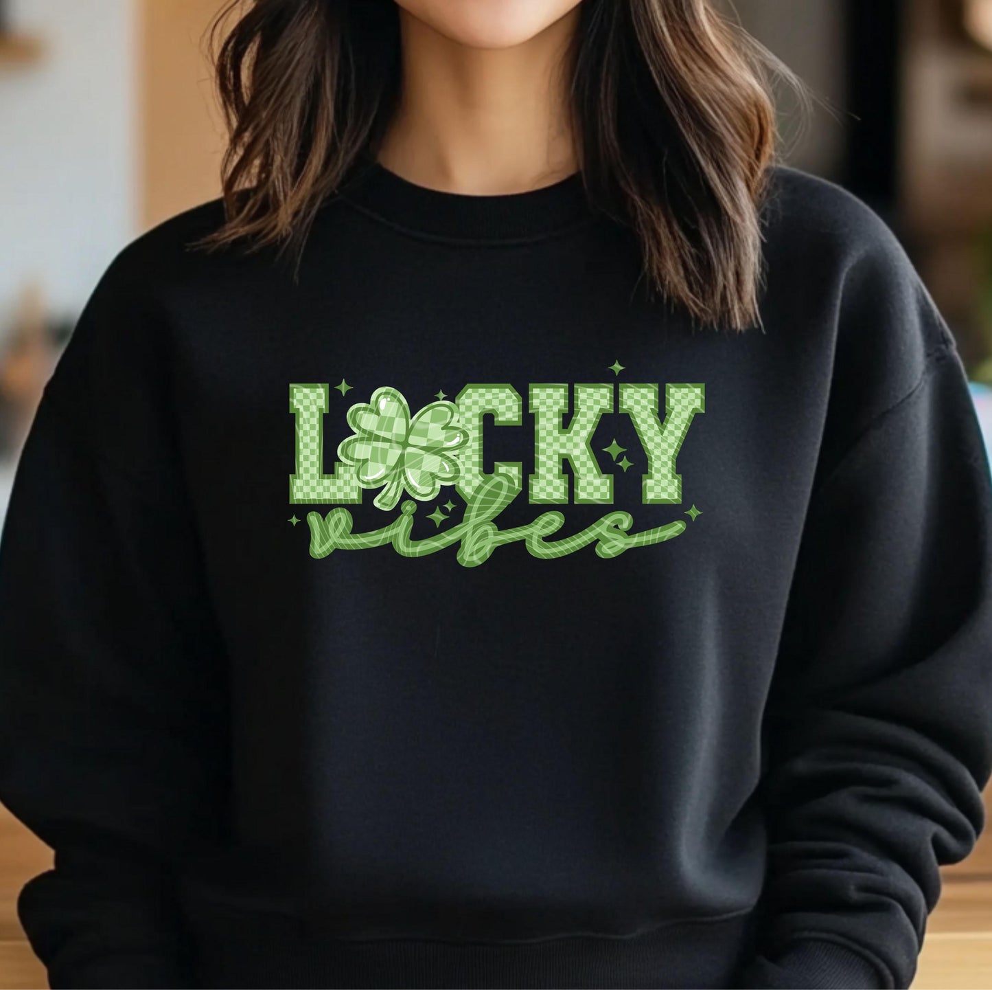 Lucky Vibes DTF Transfer, St Patrick's Day DTF Transfer Ready For Press, Lucky Dtf Print, Heat Press Transfer, Direct To Film,Lucky Transfer