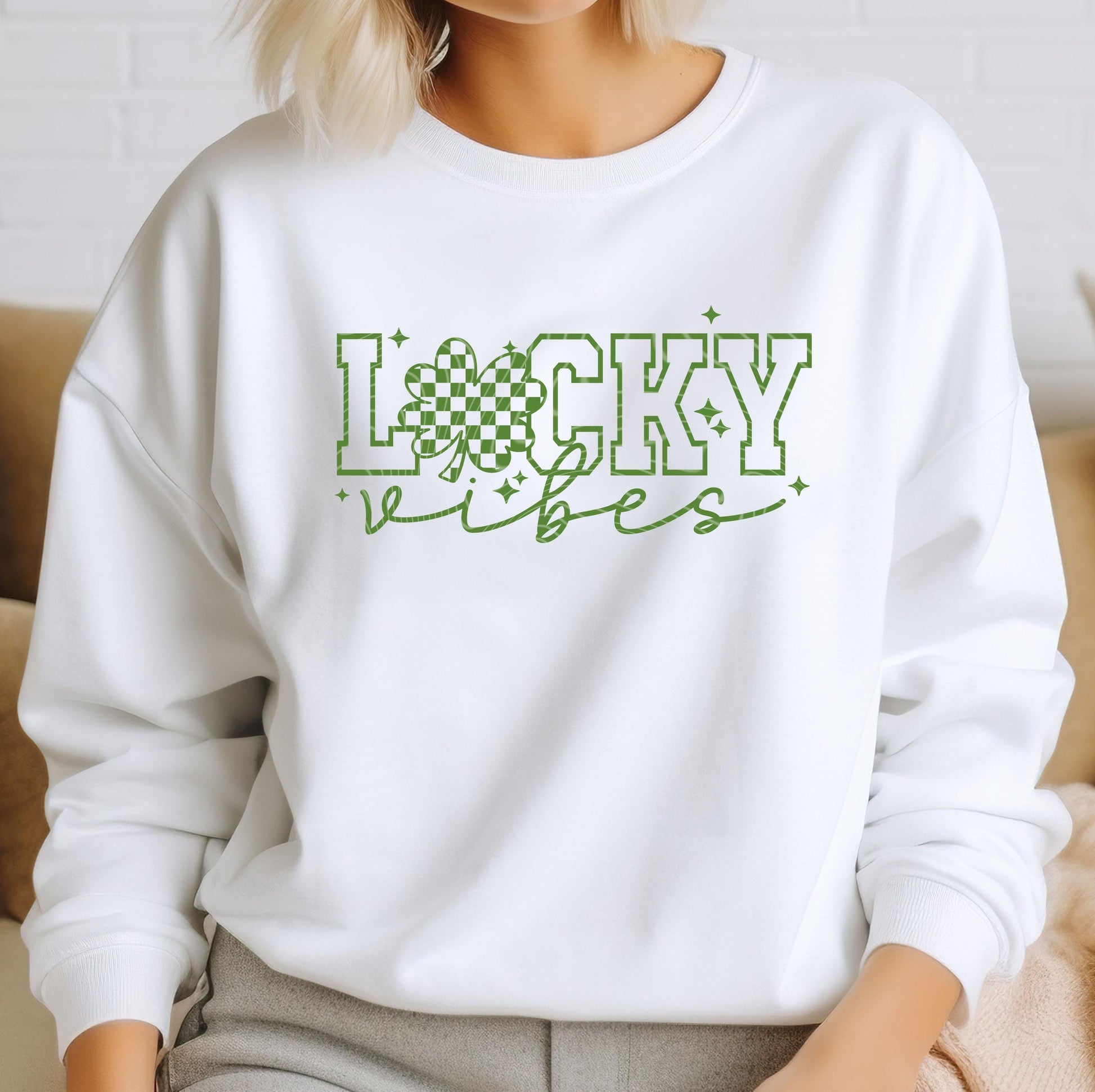 Lucky Vibes DTF Transfer, St Patrick's Day DTF Transfer Ready For Press, Lucky Dtf Print, Lucky Transfer, Heat Press Transfer,Direct To Film