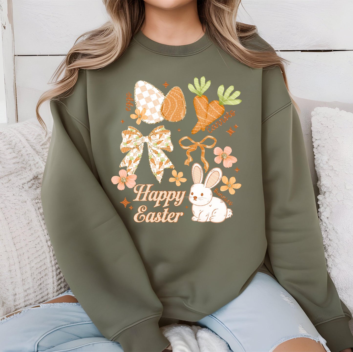 Happy Easter DTF Transfer Ready For Press, Easter DTF Print, Easter Bunny Dtf Print, Direct To Film, Easter Transfers, Heat Press Dtf, Cute