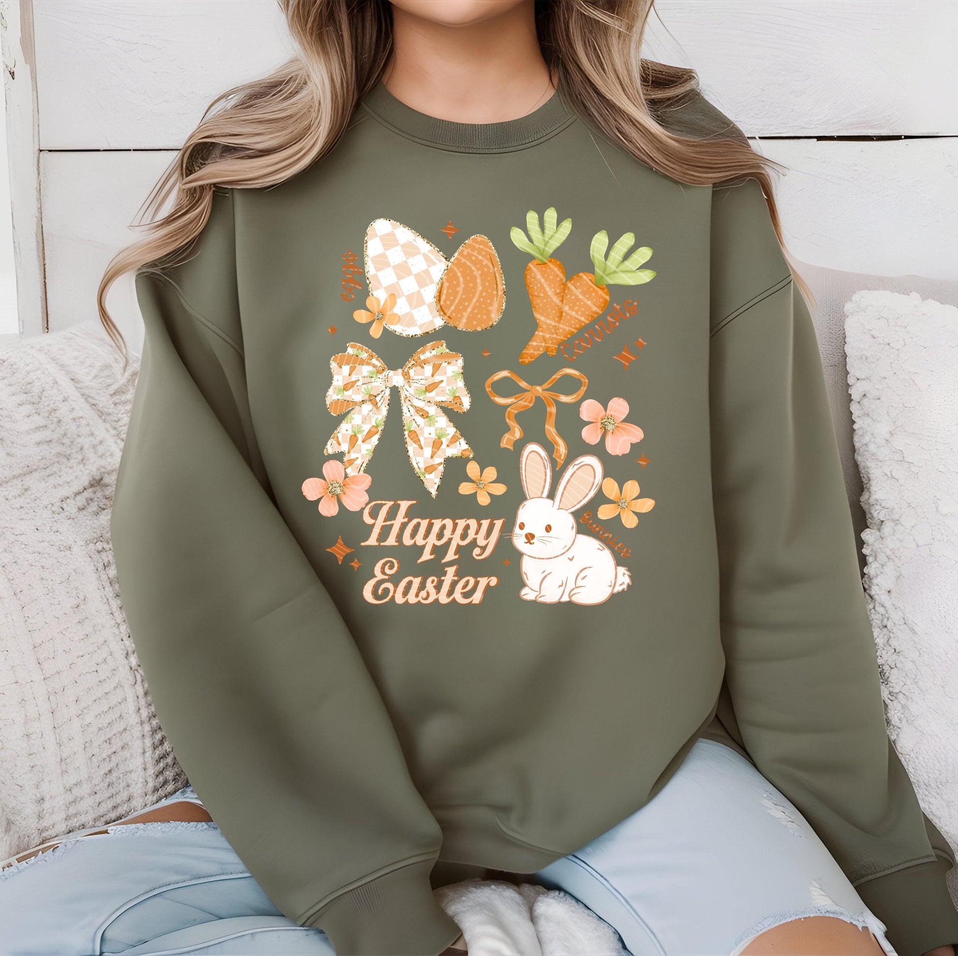 Happy Easter DTF Transfer Ready For Press, Easter DTF Print, Easter Bunny Dtf Print, Direct To Film, Easter Transfers, Heat Press Dtf, Cute