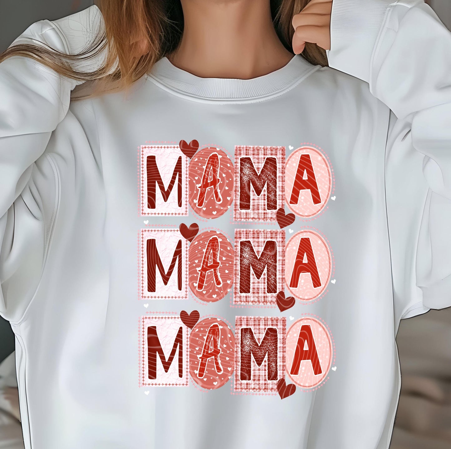 Mama Valentines DTF Transfers Ready For Press, Heart Dtf Transfer, Valentines Day DTF Print, Mama Heat Press Transfer, Direct To Film