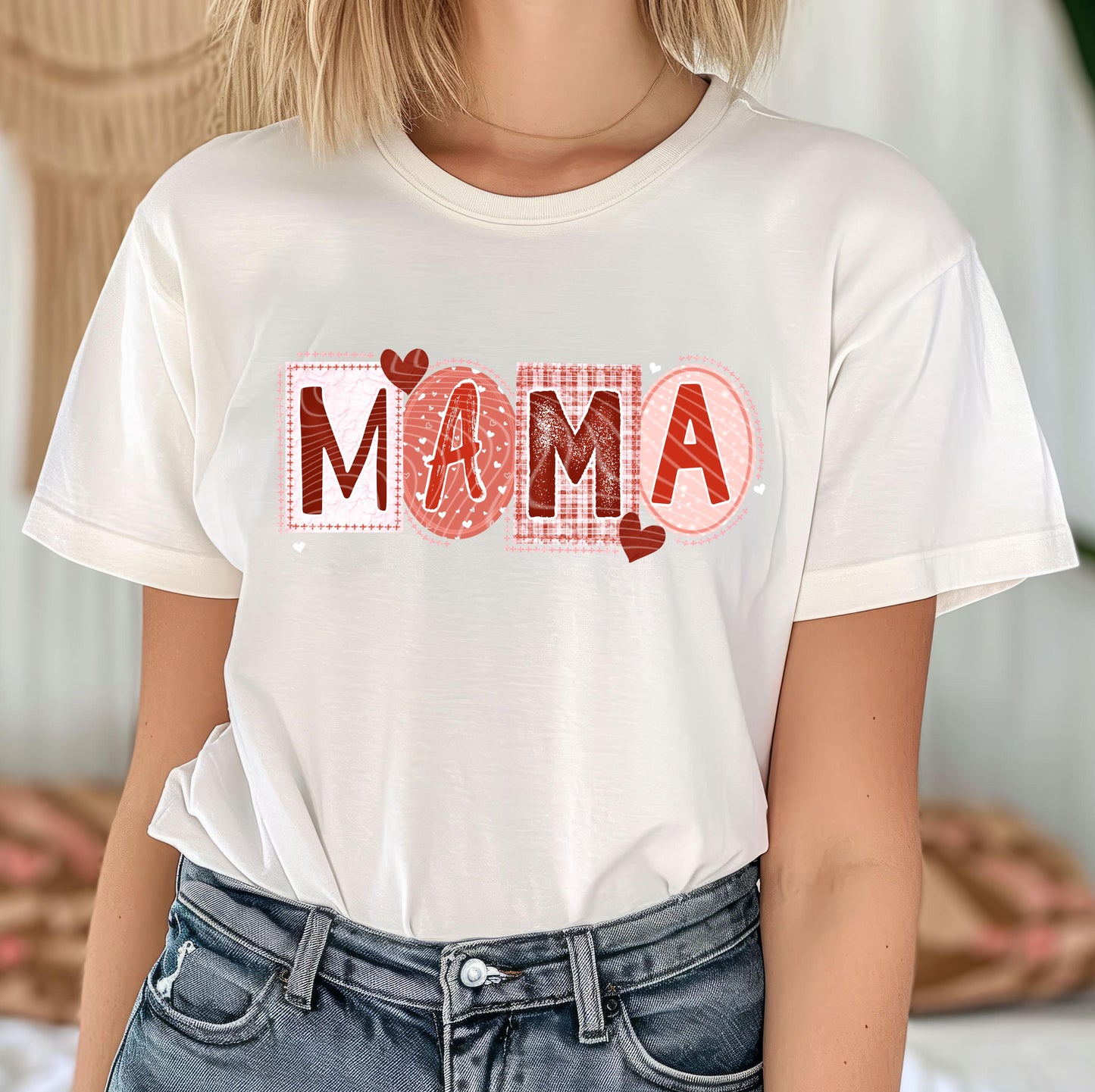 Mama Valentines DTF Transfers Ready For Press, Heart Dtf Transfer, Valentines Day DTF Print, Mama Heat Press Transfer, Direct To Film