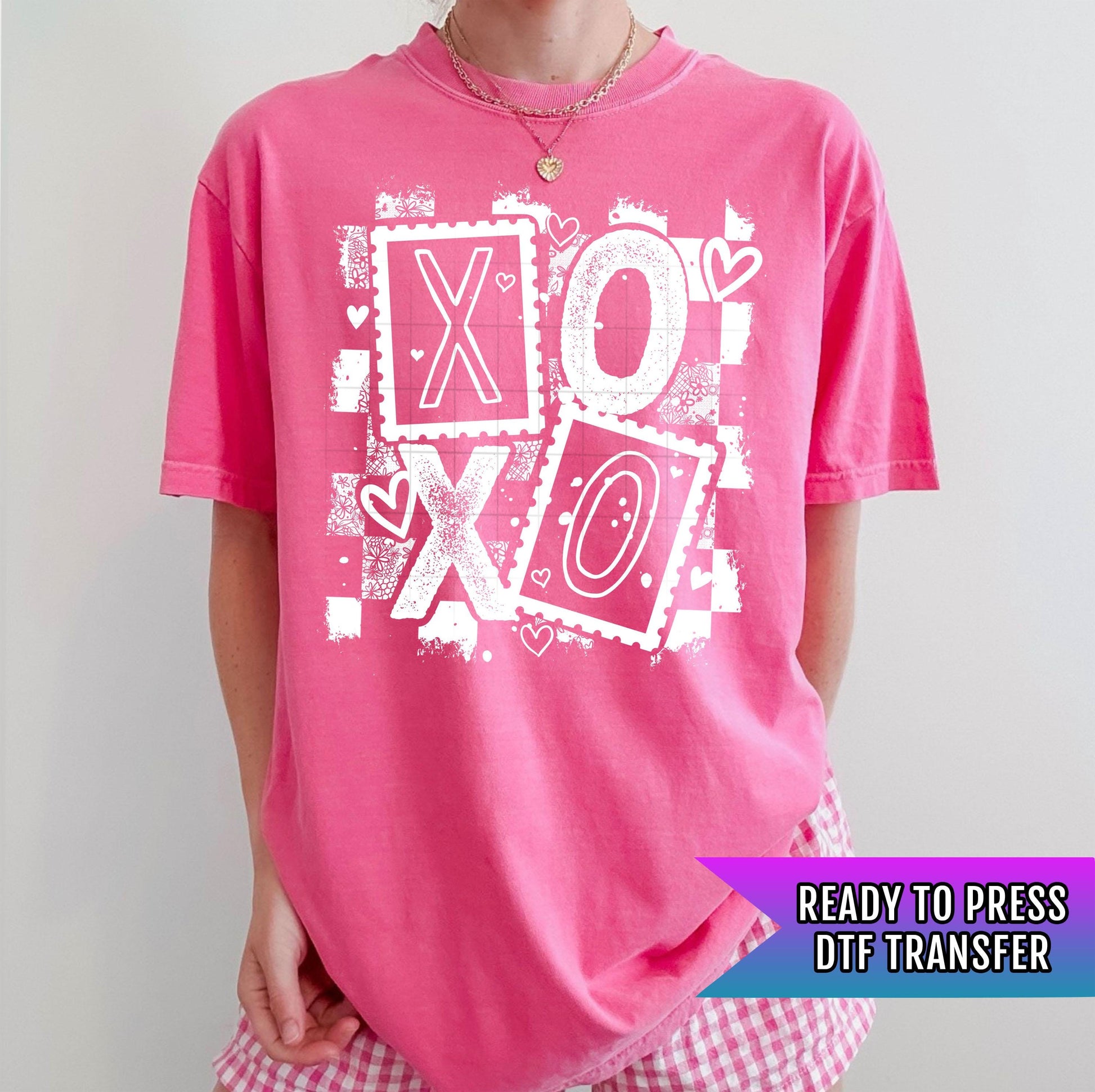 Xoxo DTF Transfers Ready For Press, Valentines Dtf Prints, Heat Press Transfer, Direct To Film, Valentine Dtf Transfer, T-shirt Transfers