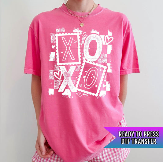Xoxo DTF Transfers Ready For Press, Valentines Dtf Prints, Heat Press Transfer, Direct To Film, Valentine Dtf Transfer, T-shirt Transfers