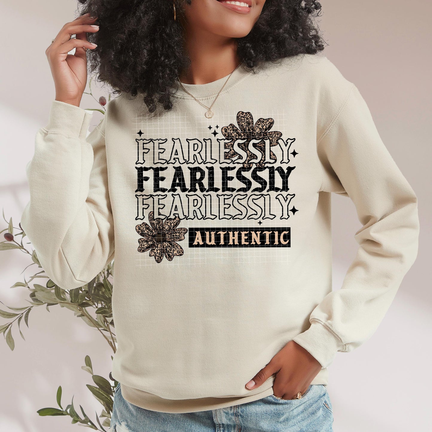 Fearlessly Authentic DTF Transfer Ready For Press, Motivational Transfer, DTF Print, Heat Press Transfer, Direct To Film, Inspirational DTF