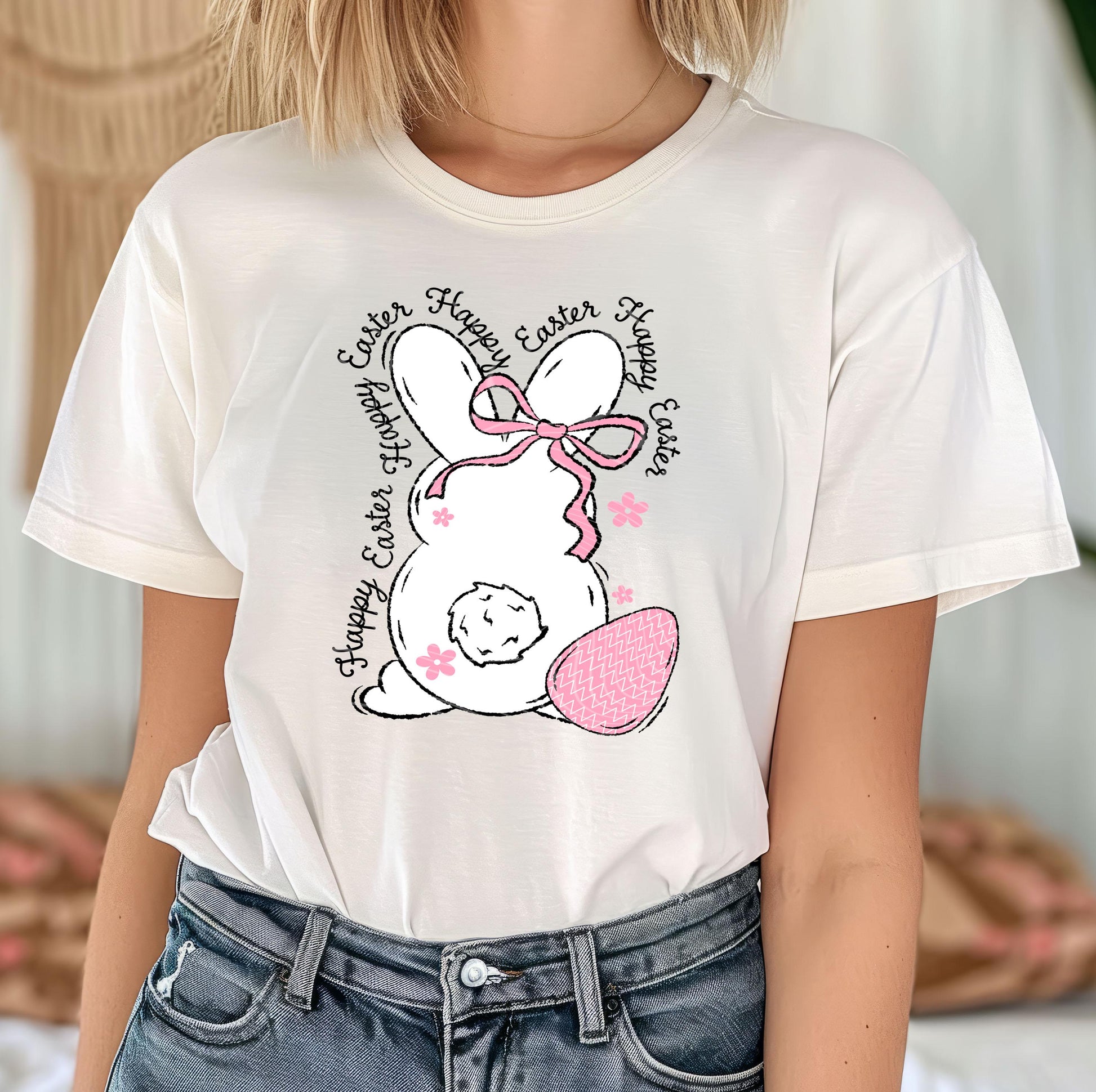 Happy Easter Bunny DTF Transfer Ready For Press, Easter DTF Print, Easter Bunny Dtf Print, Direct To Film, Easter Transfers, Heat Press Dtf