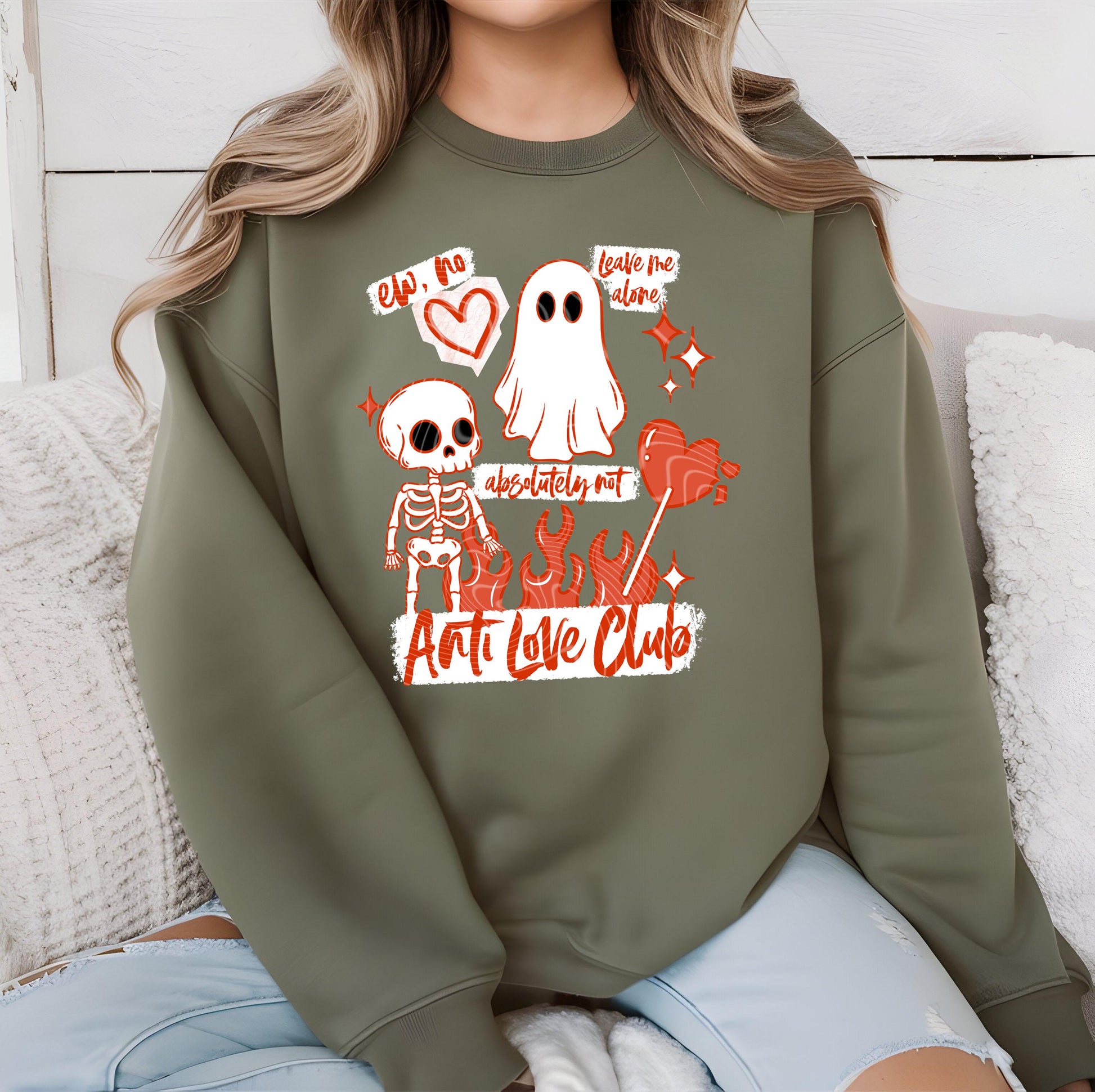 Anti Love Club DTF Transfer Ready For Press, Funny Anti Valentine Transfer, Happy Valentines DTF Print, Heat Press Transfer, Direct To Film
