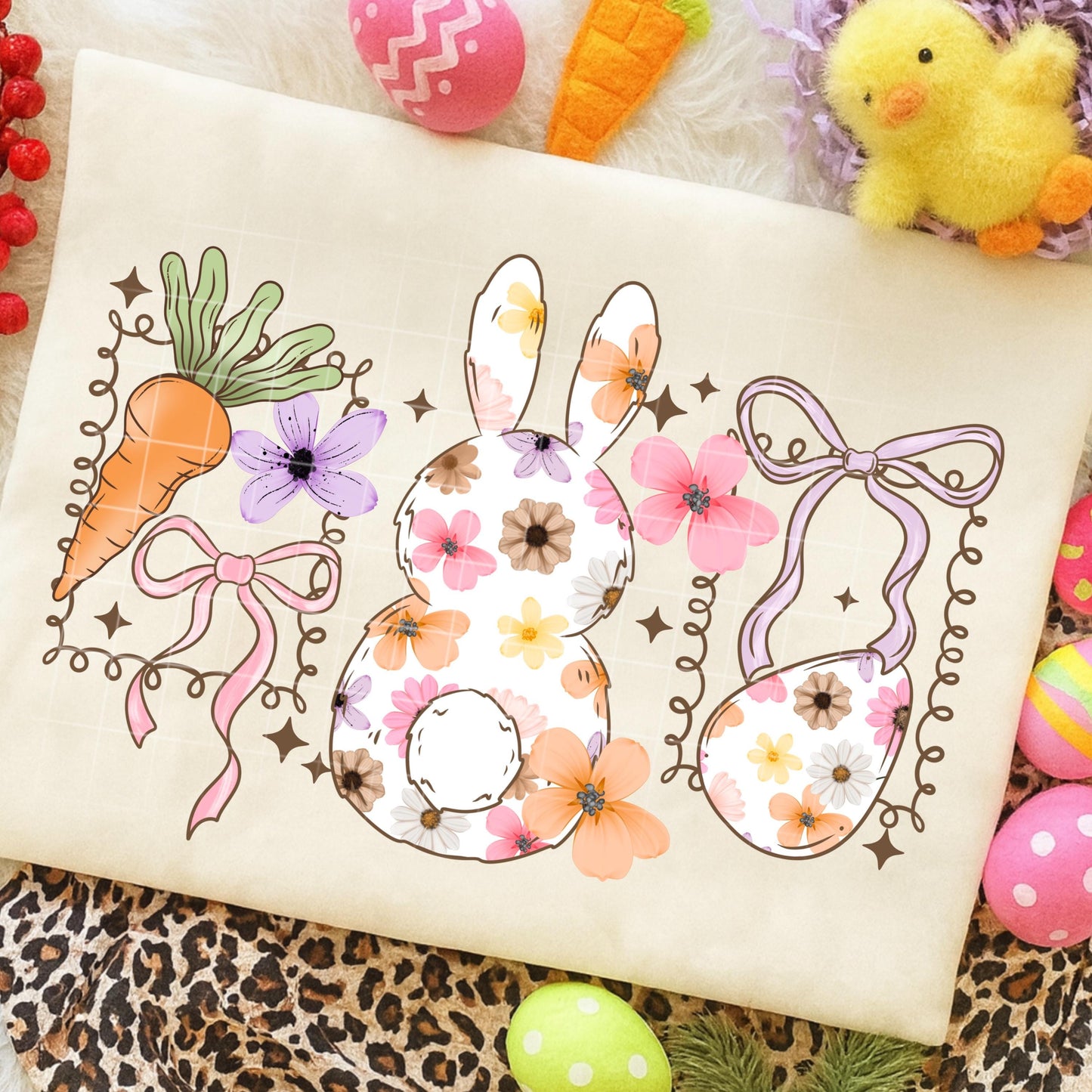 Easter DTF Gang Sheet 30x48, 13 Premade Easter Transfers, Bunny DTF Transfer Ready For Press, Easter Bunny DTF, Easter Rabbit Heat Transfer