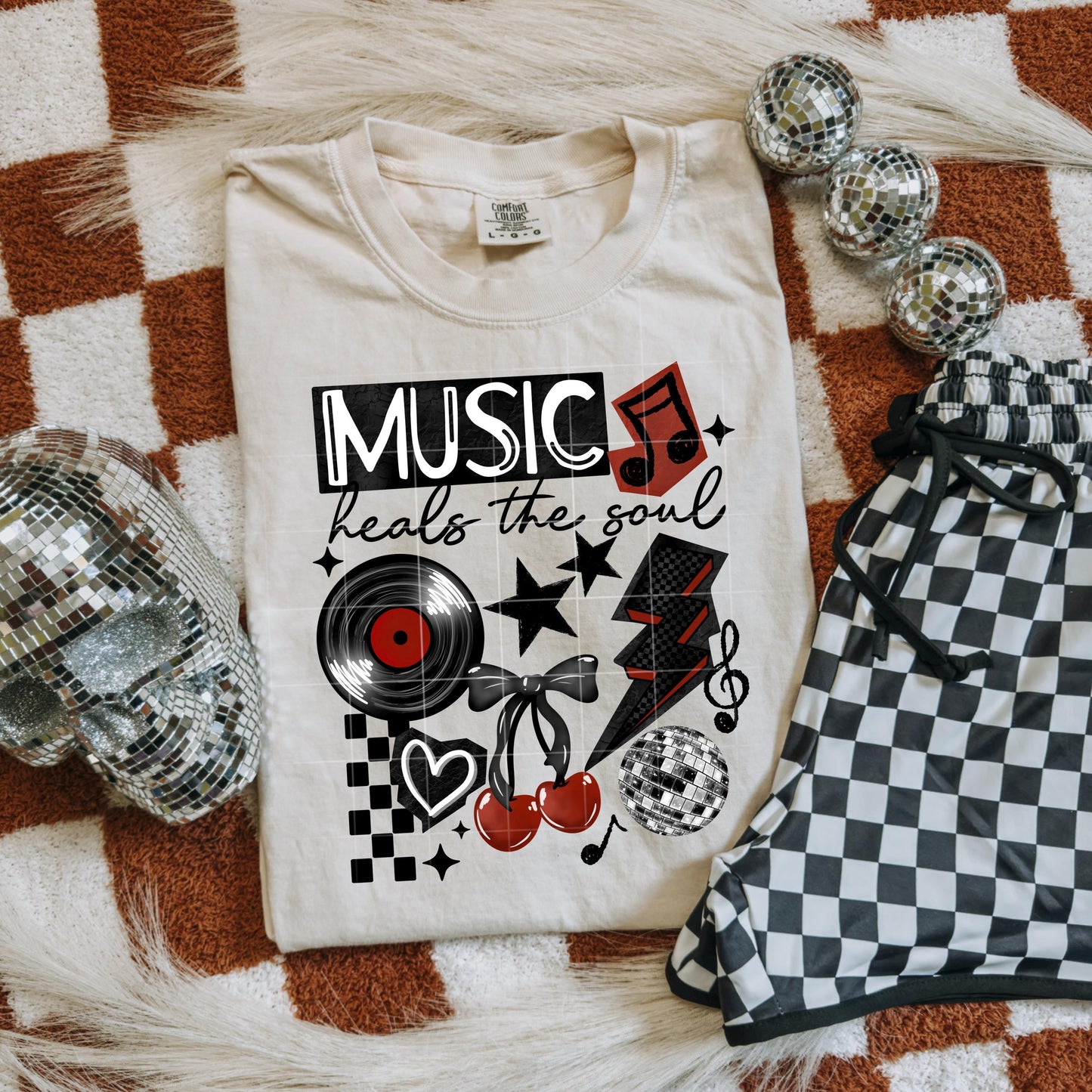 Music Heals The Soul DTF Transfers Ready For Press, Music Dtf Transfer, Direct To Film, Heat Press Transfer, Music Transfer, Custom Transfer