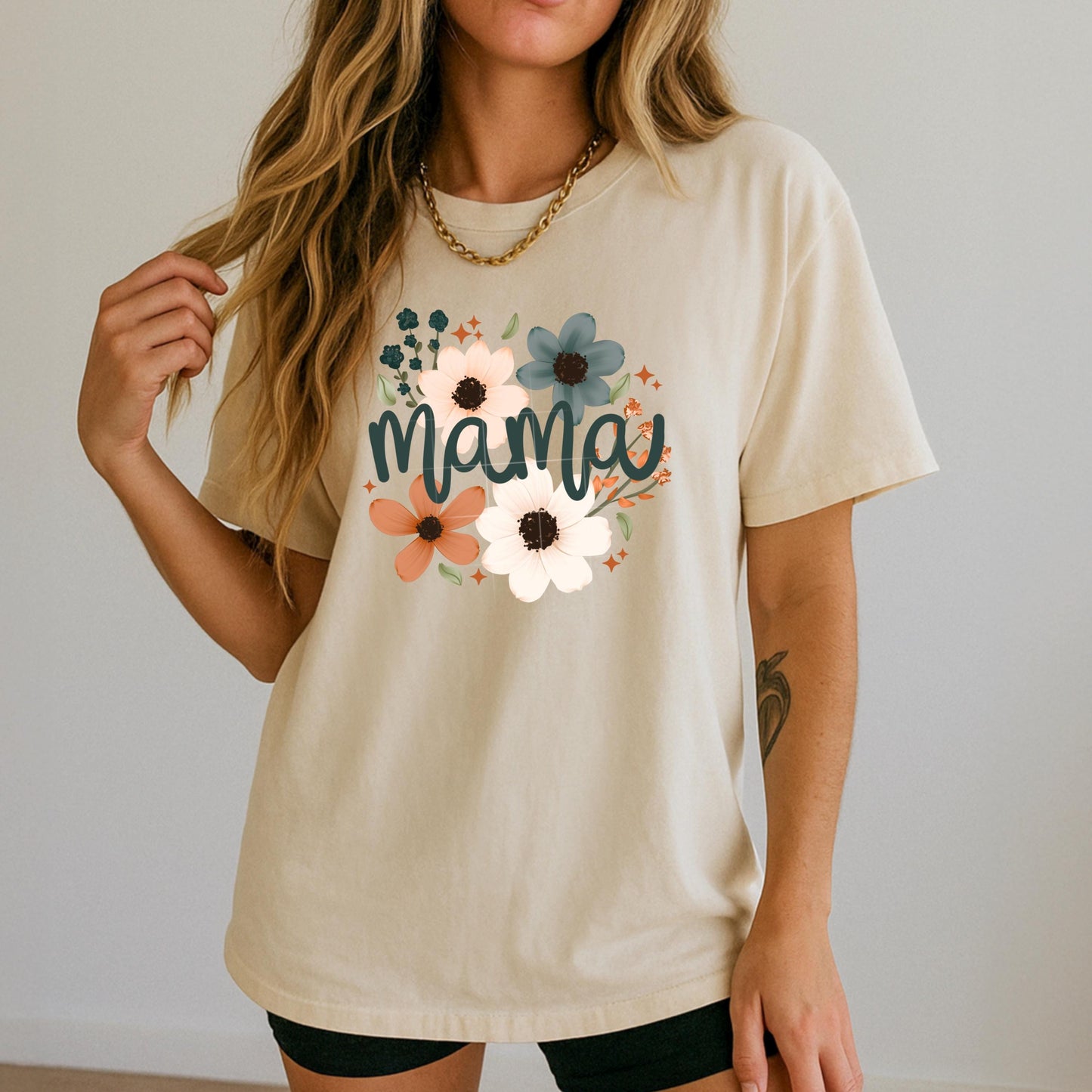 Mama Floral DTF Transfer Ready For Press, Mama DTF Prints, Heat Press Transfer, Direct To Film, Mama DTF Prints, Floral Dtf Prints
