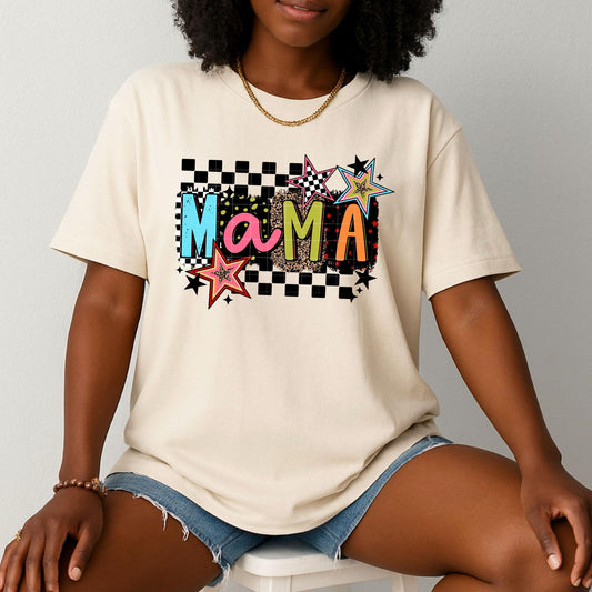 Mama Checker DTF Transfer Ready For Press, Mama DTF Prints, Heat Press Transfer, Direct To Film, Mama DTF Prints, Mama Dtf Transfer