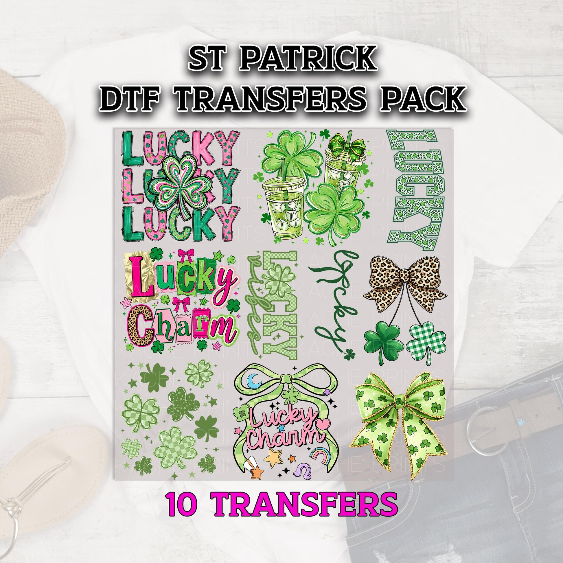 St Patrick DTF Transfer, St Patrick Transfer Bundle, St Patrick Bundle, Ready to Press, St Patrick DTF Print, DTF Grab Bag, St Patrick Shirt