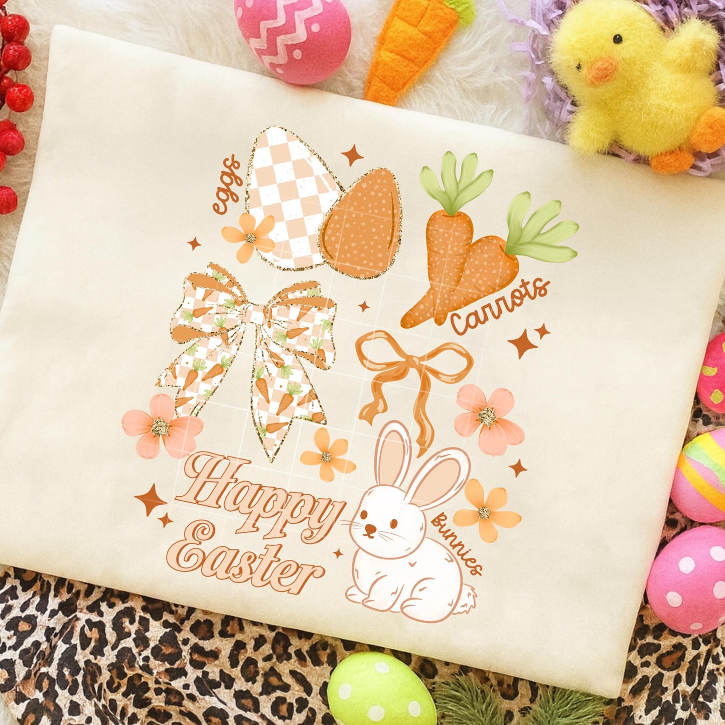 Easter DTF Gang Sheet, Easter Kids DTF Transfers, Bunny DTF Transfer Ready For Press, Easter Bunny Dtf Print, Easter Rabbit Heat Transfer