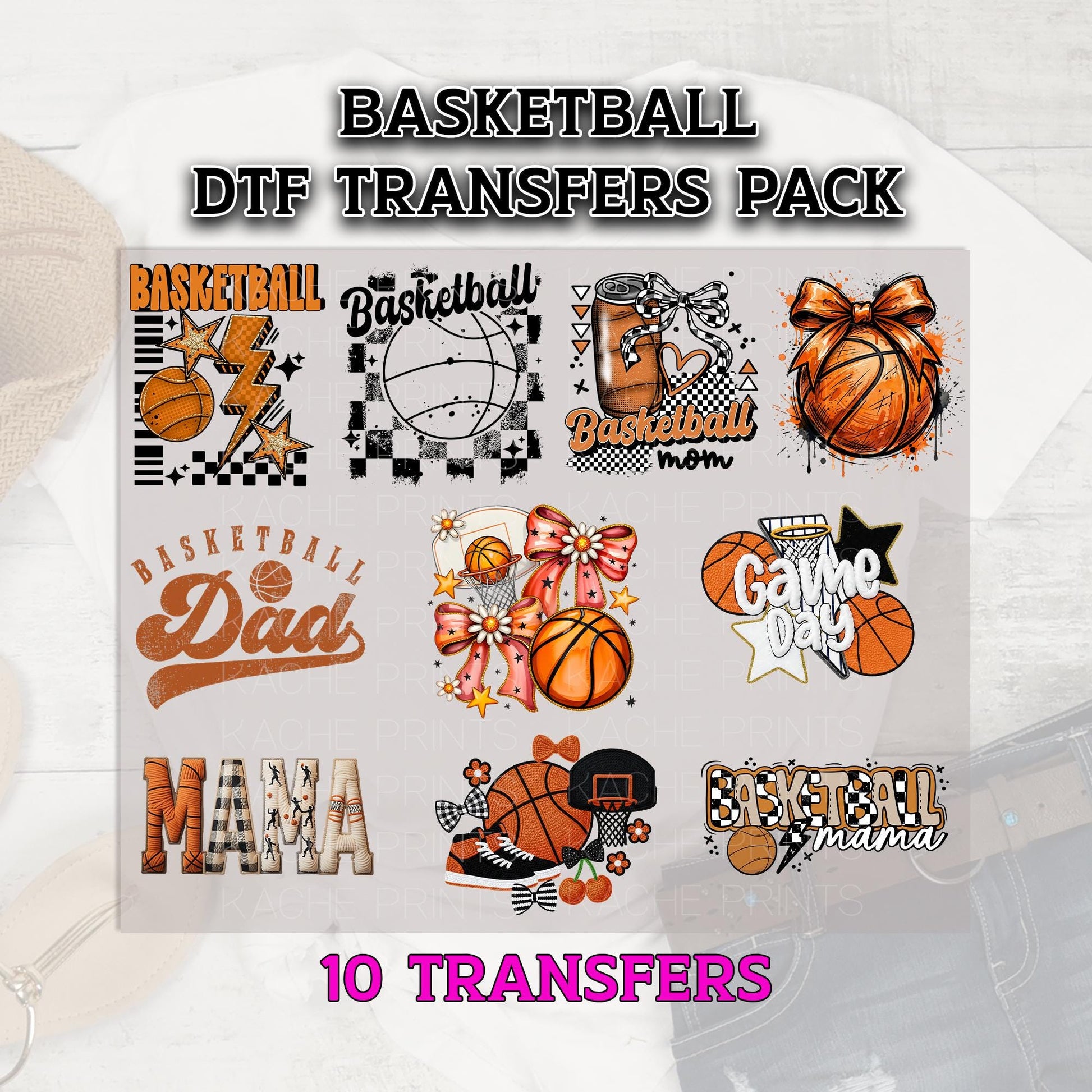 Basketball DTF Transfer, Basketball DTF Bundle, Basketball DTF Prints, Ready to Press, Dtf Grab Bag, Basketball Shirt, Basketball Mama Dtf