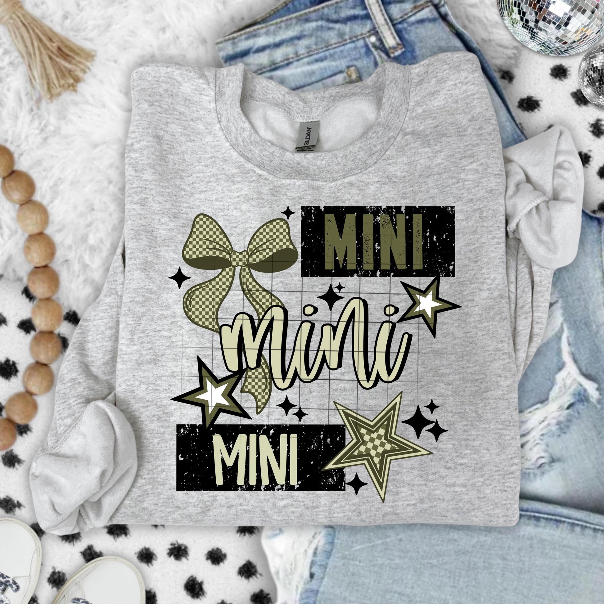 Mini Army Green DTF Transfer Ready For Press, Mama Transfers, Mama Mini, Heat Press Transfer, Mom Transfer, Direct To Film, Mom DTF Print