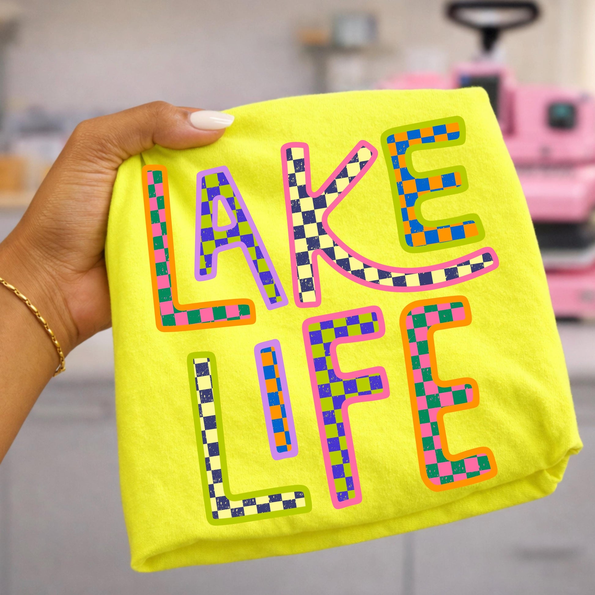 Lake Life DTF Transfer Ready For Press, Summer Vacation Dtf Print, Boating DTF Heat Press Transfer, Direct To Film, Lake DTF Transfer