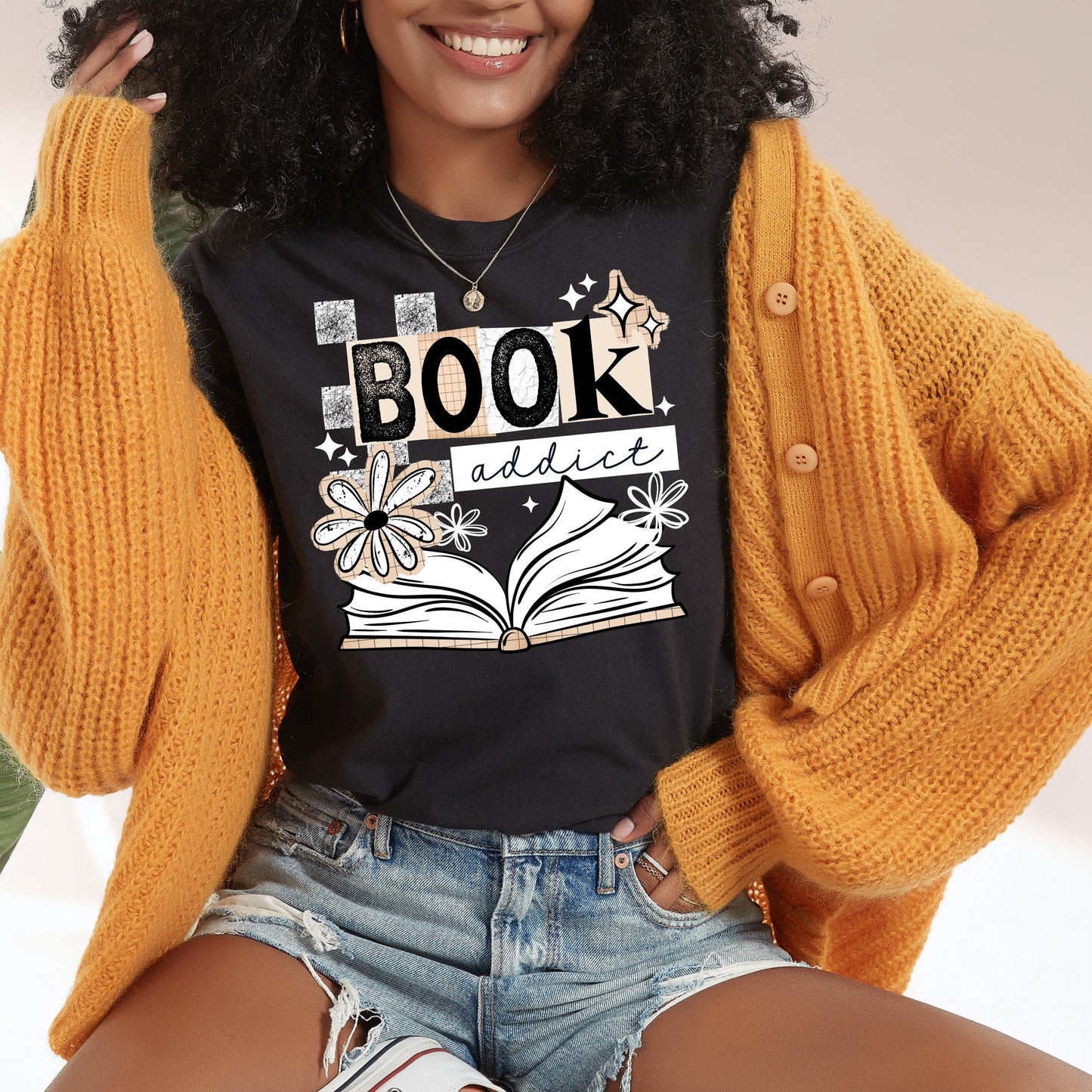 Book Addict DTF Transfer Ready For Press, Book DTF Transfers, Book DTF Prints, Book Lover Heat Transfer, Book Transfer, Heat Press Transfers