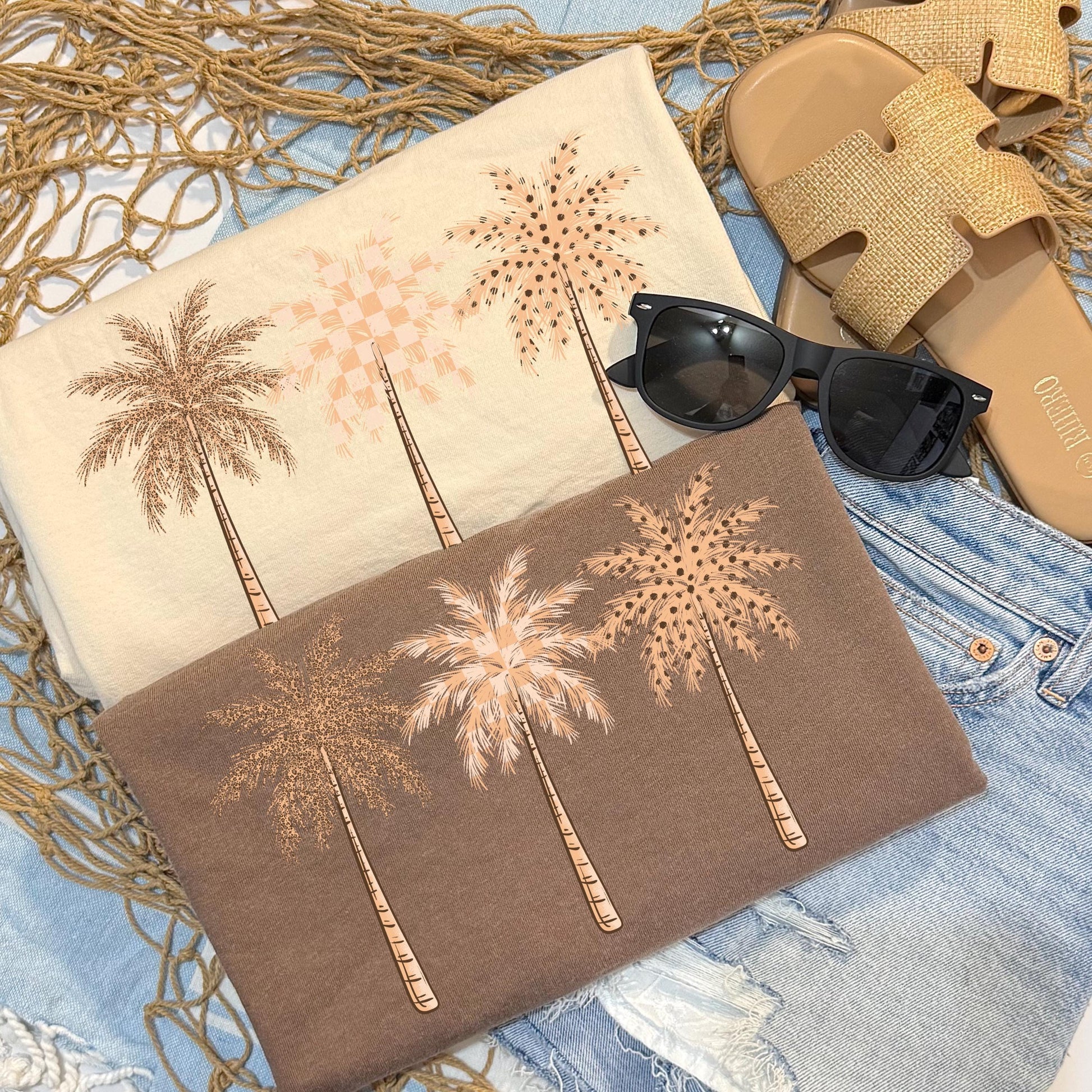 Palm Trees DTF Transfers, Summer DTF Transfer Ready For Press, Summer Dtf Print, Tropical Beach Heat Press Transfer, Direct To Film, Beach