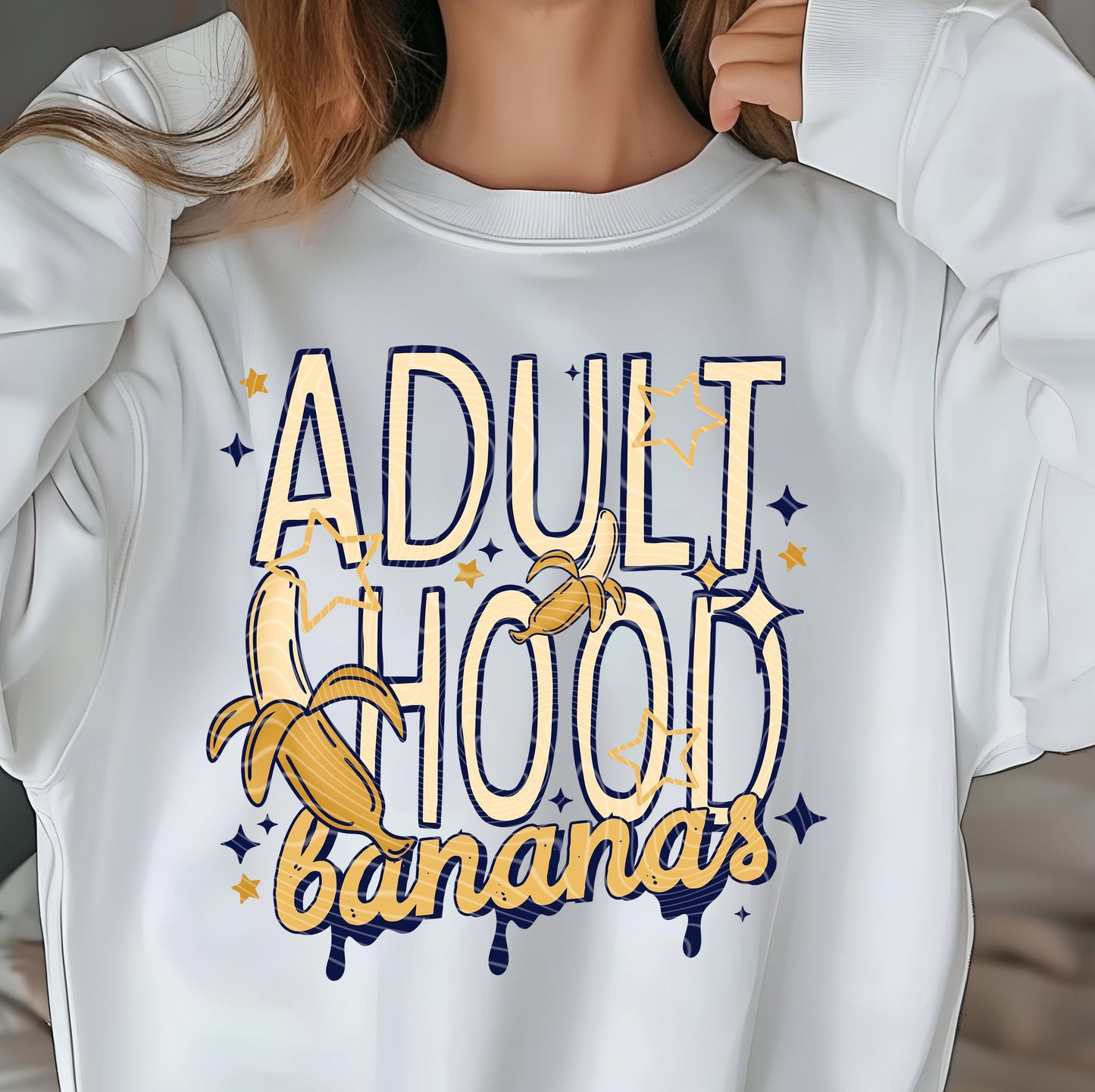 Adulthood Is Bananas DTF Transfers Ready For Press, Sarcastic Dtf Transfer, Funny DTF Print, Heat Press Transfer, Direct To Film, Adulthood