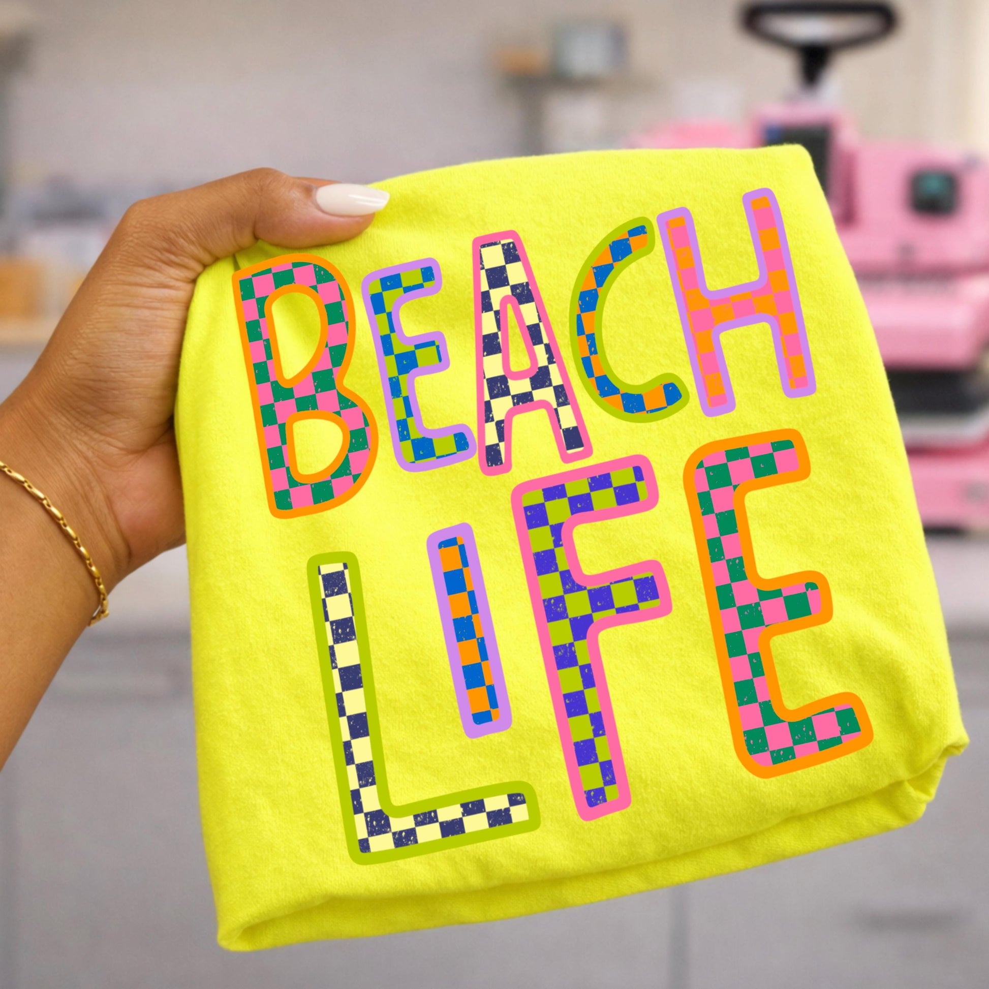 Beach Life DTF Transfer Ready For Press, Summer DTF Transfers, Beach Dtf Print, Summer Heat Press Transfer, Direct To Film, Beach Transfers