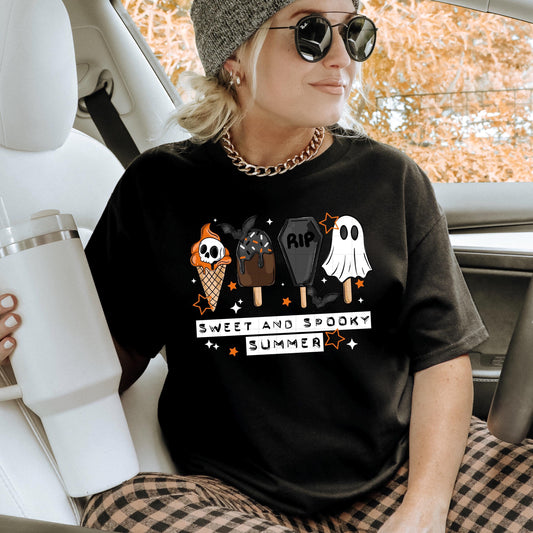 Sweet Spooky Summer DTF Transfer, Halloween DTF Transfers, Spooky DTF Transfer, Halloween Transfers Ready For Press, Ghost Dtf Transfer
