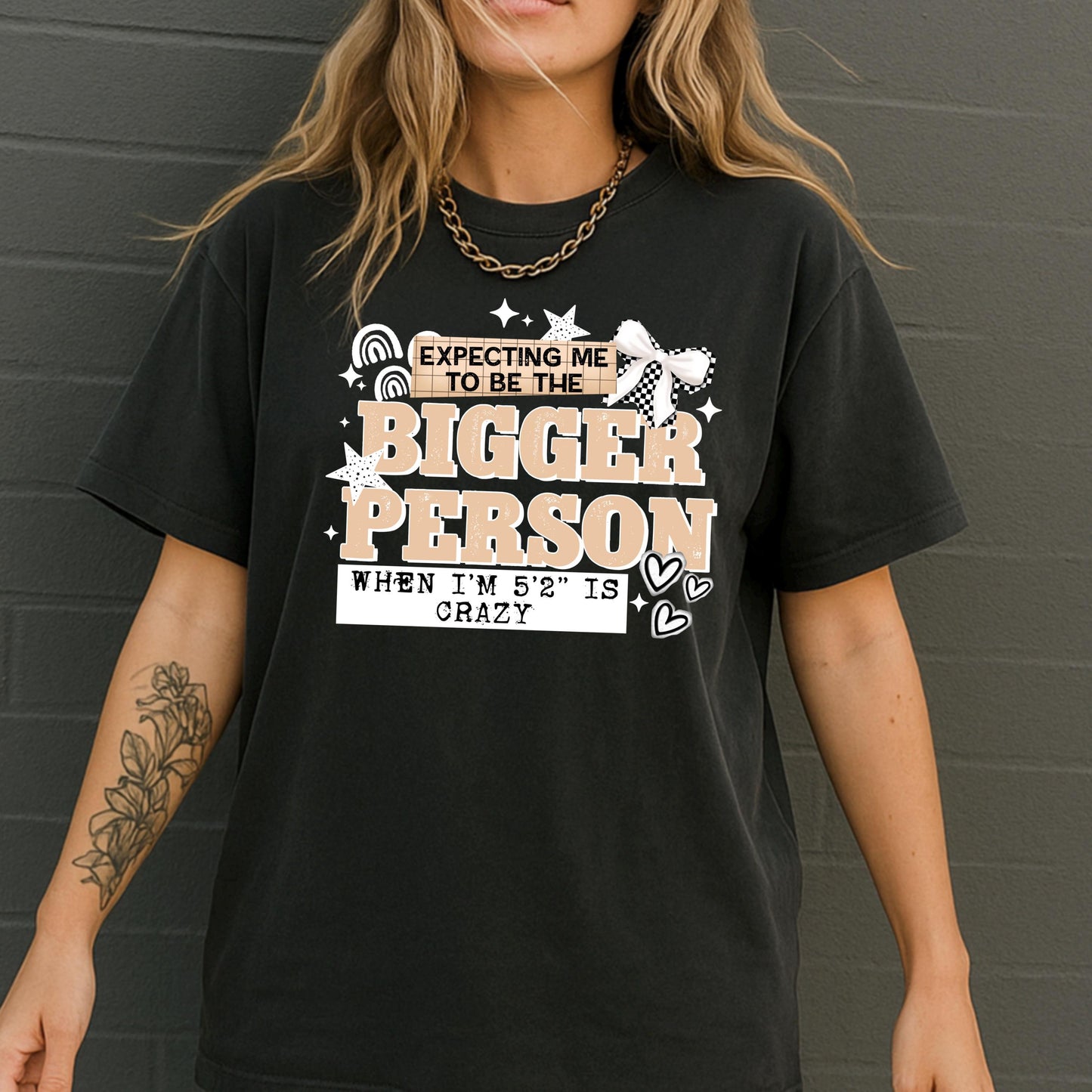 DTF Transfer, Sarcastic Sized Person Print, Funny Heat Press Design