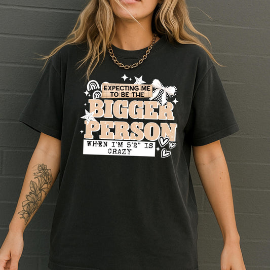 DTF Transfer, Sarcastic Sized Person Print, Funny Heat Press Design