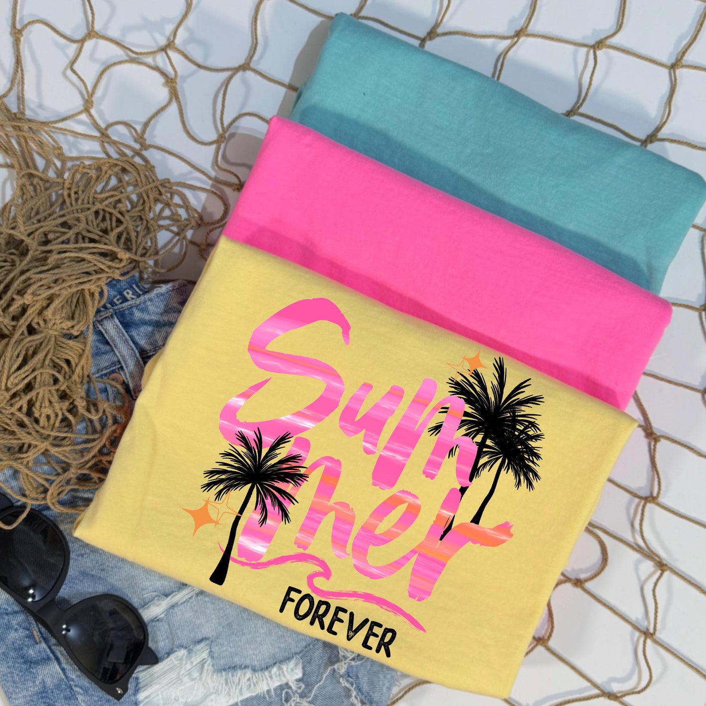 Summer Forever DTF Transfer Ready For Press, Summer Dtf Print, Shell DTF Heat Press Transfer, Direct To Film, Custom Dtf Transfer, Beach Dtf