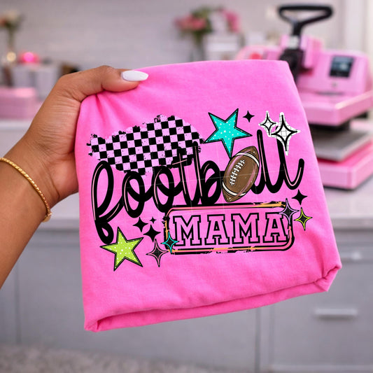 Football Mama DTF Transfer Ready For Press, DTF Print, Heat Press Transfer, Direct To Film, Football DTF Transfer, Sports Dtf Transfer